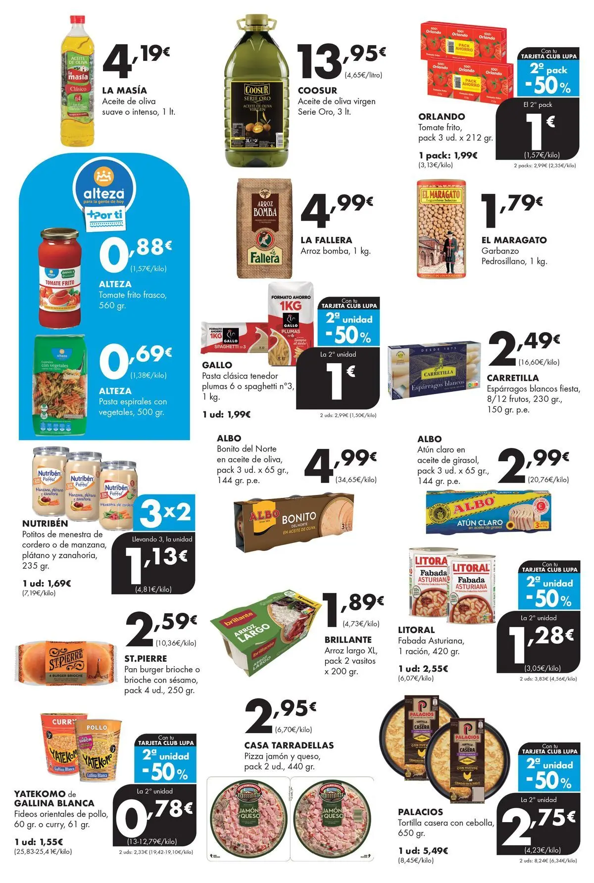 Lupa Supermercados - Tus vecinos de confianza 05/03/2026 - 18/03/2026 | Página: 10 | Productos: Queso, Aceite, Arroz, Zanahoria