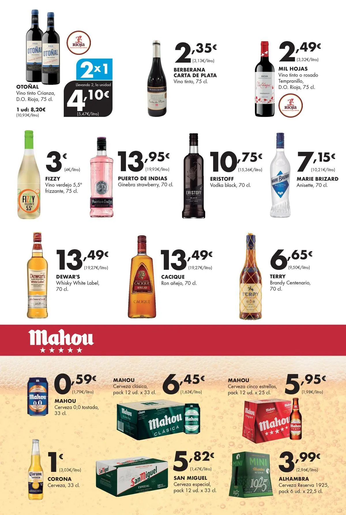 Lupa Supermercados - Tus vecinos de confianza 05/03/2026 - 18/03/2026 | Página: 13 | Productos: Ron, Cerveza, Vodka, Whisky