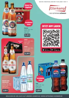 Angebote - Getränke Ellerkamp: Getränkeangebote ab 08.03.2026 gültig