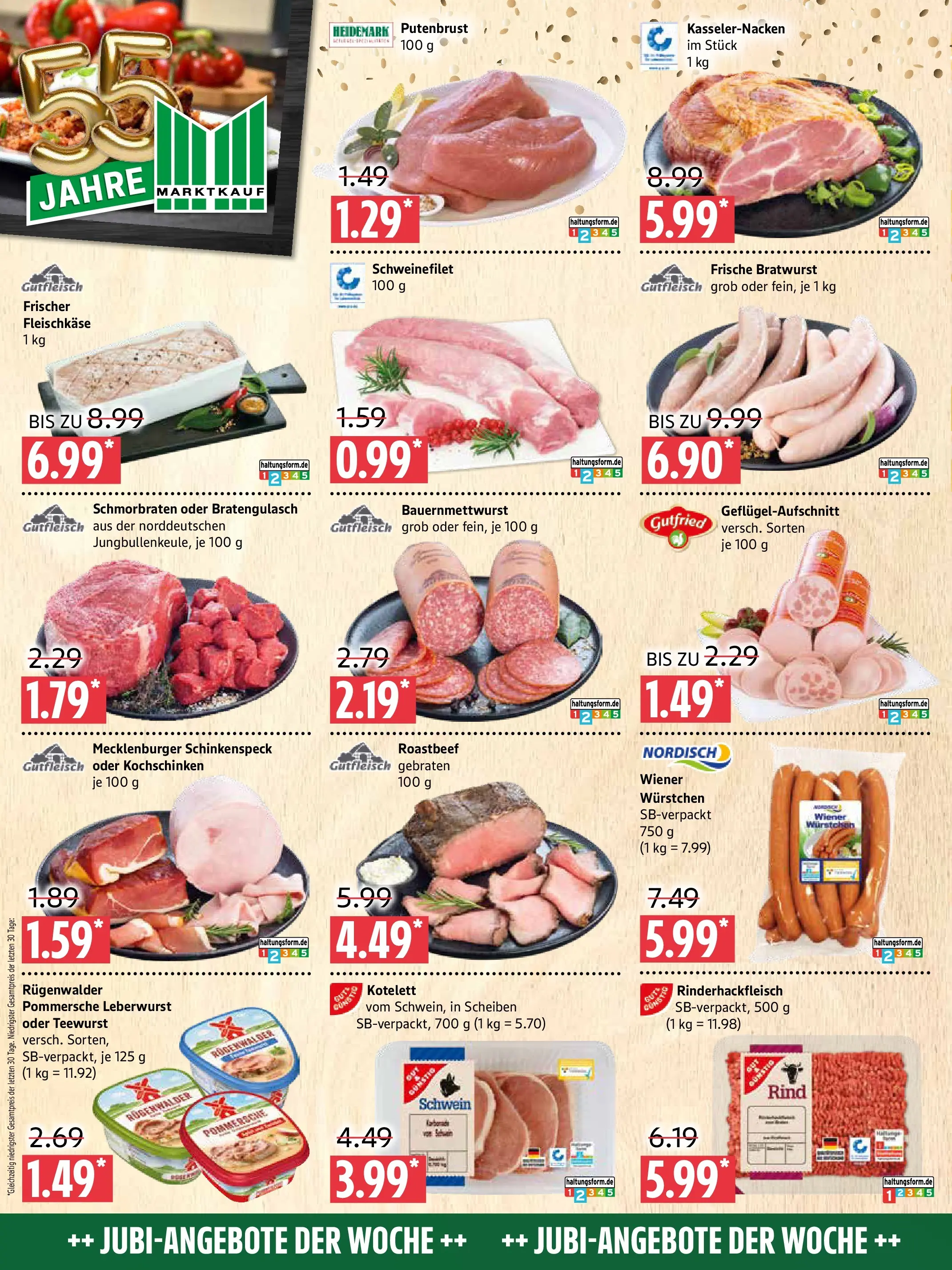 Marktkauf Prospekt Prenzlau (ab 09.03.2026) » Angebote online | Seite: 2 | Produkte: Wiener wurstchen, Bratwurst, Roastbeef, Schweinefilet