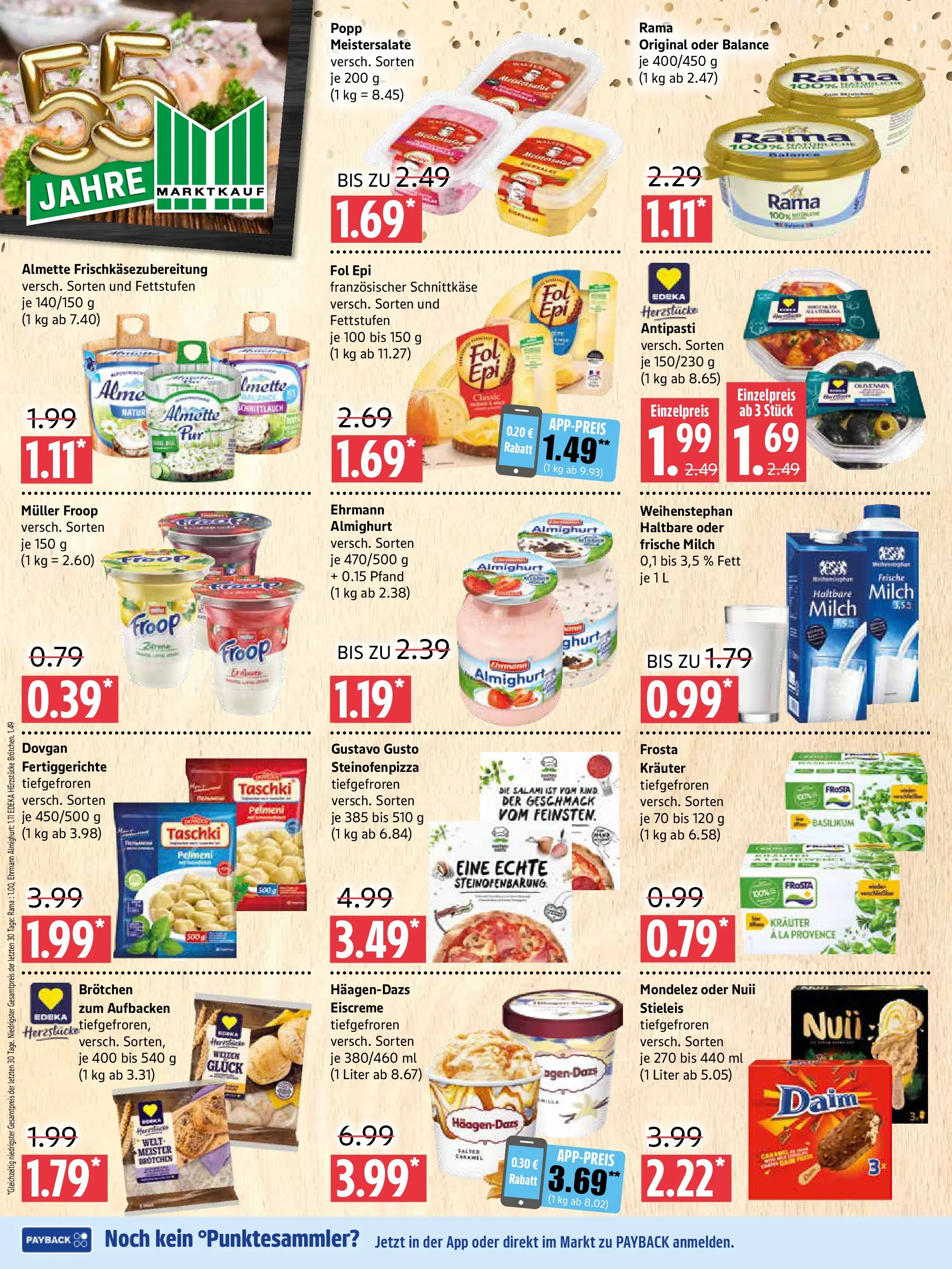 Marktkauf Prospekt Prenzlau (ab 09.03.2026) » Angebote online | Seite: 4 | Produkte: Froop, Rama, Milch, Eiscreme