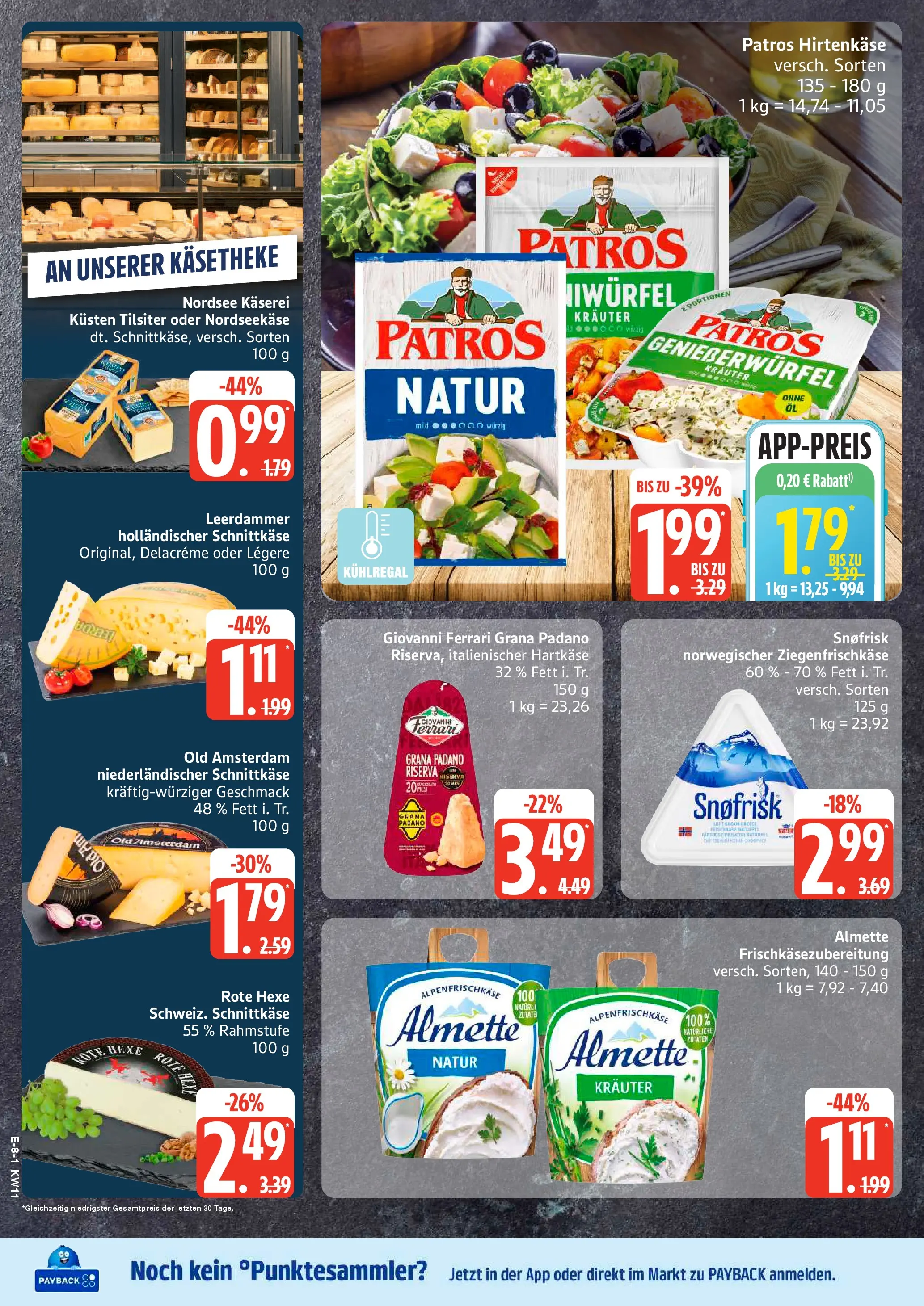 Edeka prospekt Stralsund	 (ab 09.03.2026) » Angebote Online | Seite: 10 | Produkte: Almette, Feta, Patros, Leerdammer