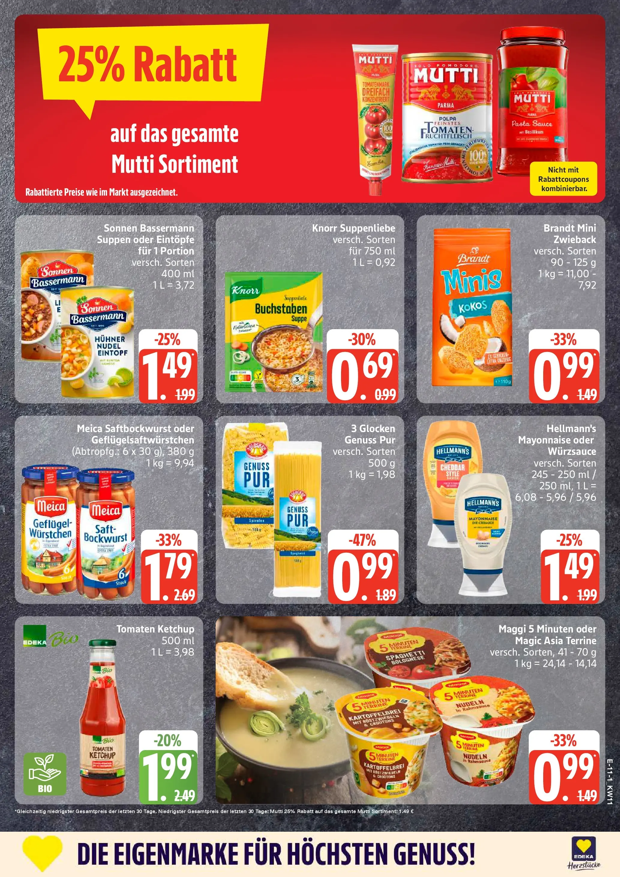 Edeka prospekt Neu Wulmstorf	 (ab 09.03.2026) » Angebote Online | Seite: 13 | Produkte: Bockwurst, Knorr, Pasta, Nudeln