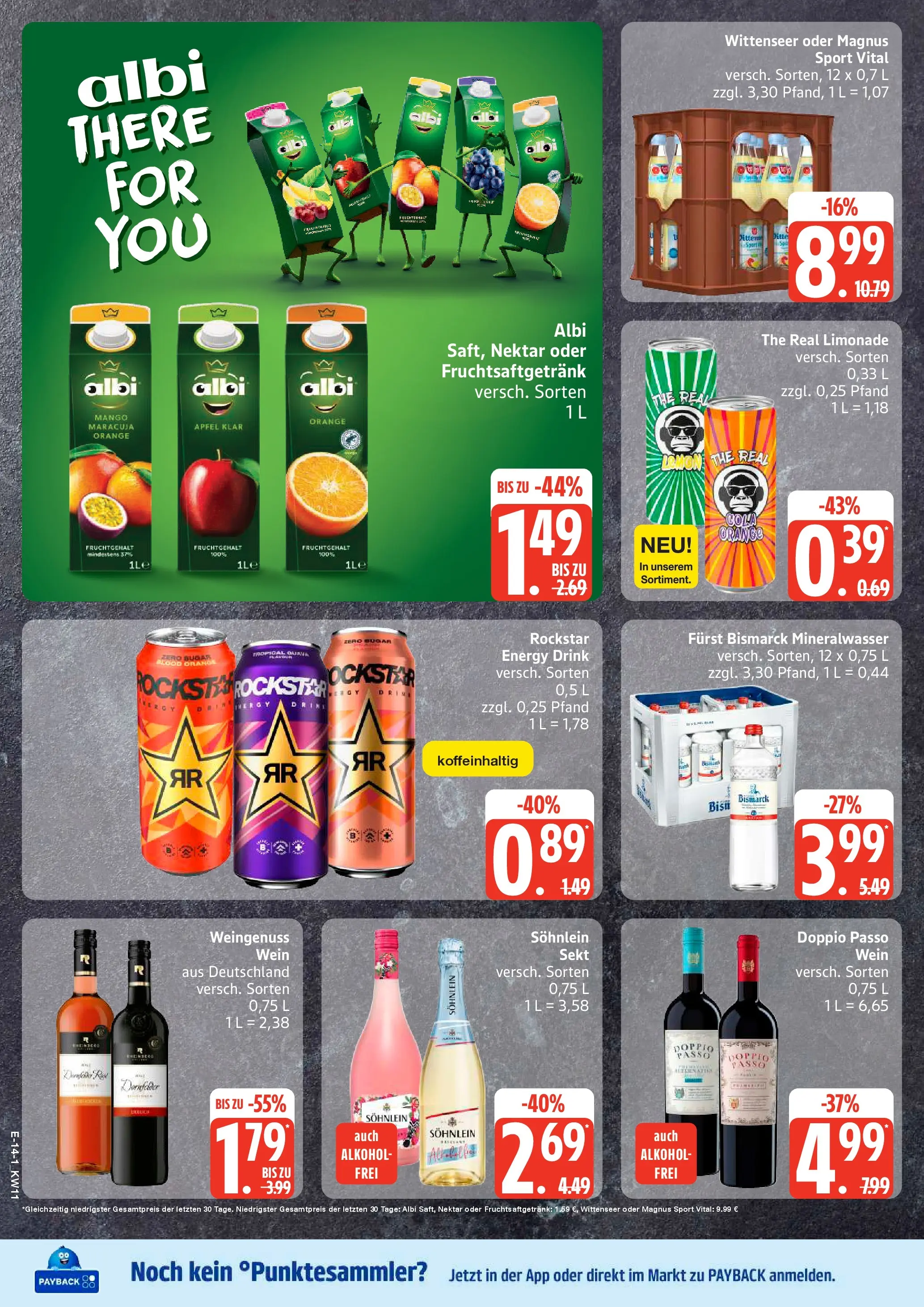 Edeka prospekt Neu Wulmstorf	 (ab 09.03.2026) » Angebote Online | Seite: 16 | Produkte: Energy, Rockstar, Äpfel, Limonade