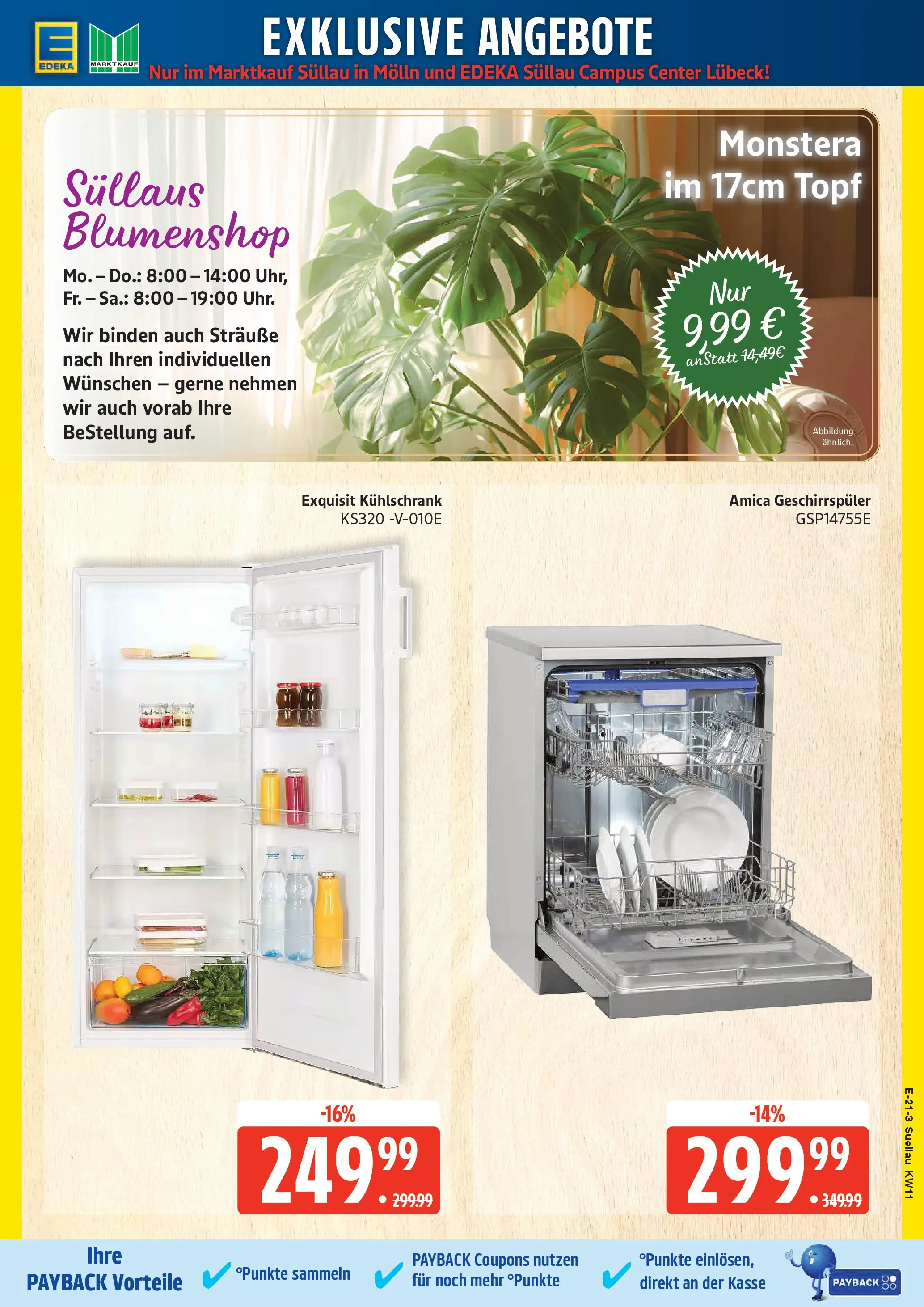 Edeka prospekt Ratzeburg	 (ab 09.03.2026) » Angebote Online | Seite: 23 | Produkte: Geschirrspüler, Kühlschrank