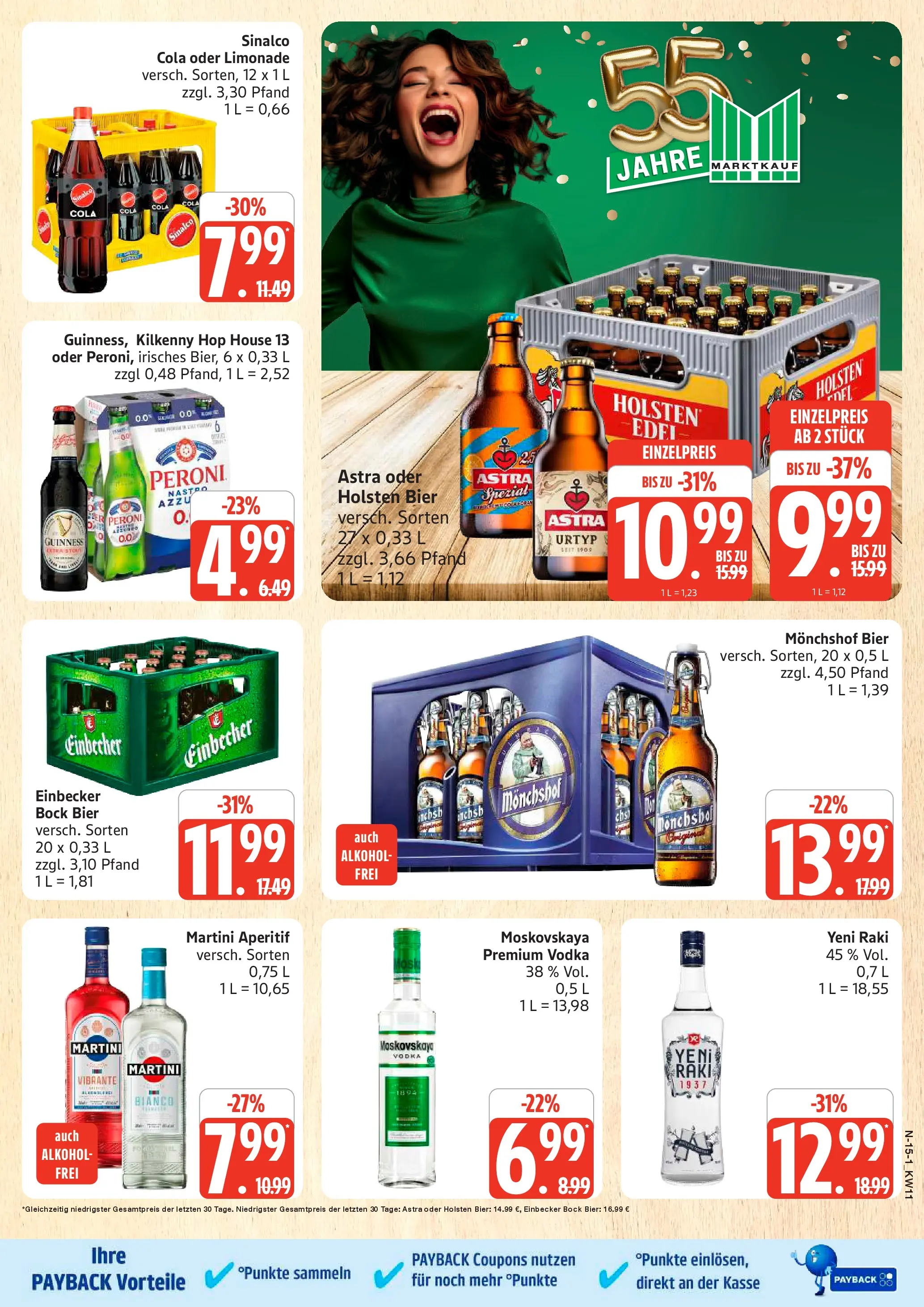 Edeka prospekt Schleswig	 (ab 09.03.2026) » Angebote Online | Seite: 15 | Produkte: Cola, Astra, Limonade, Vodka