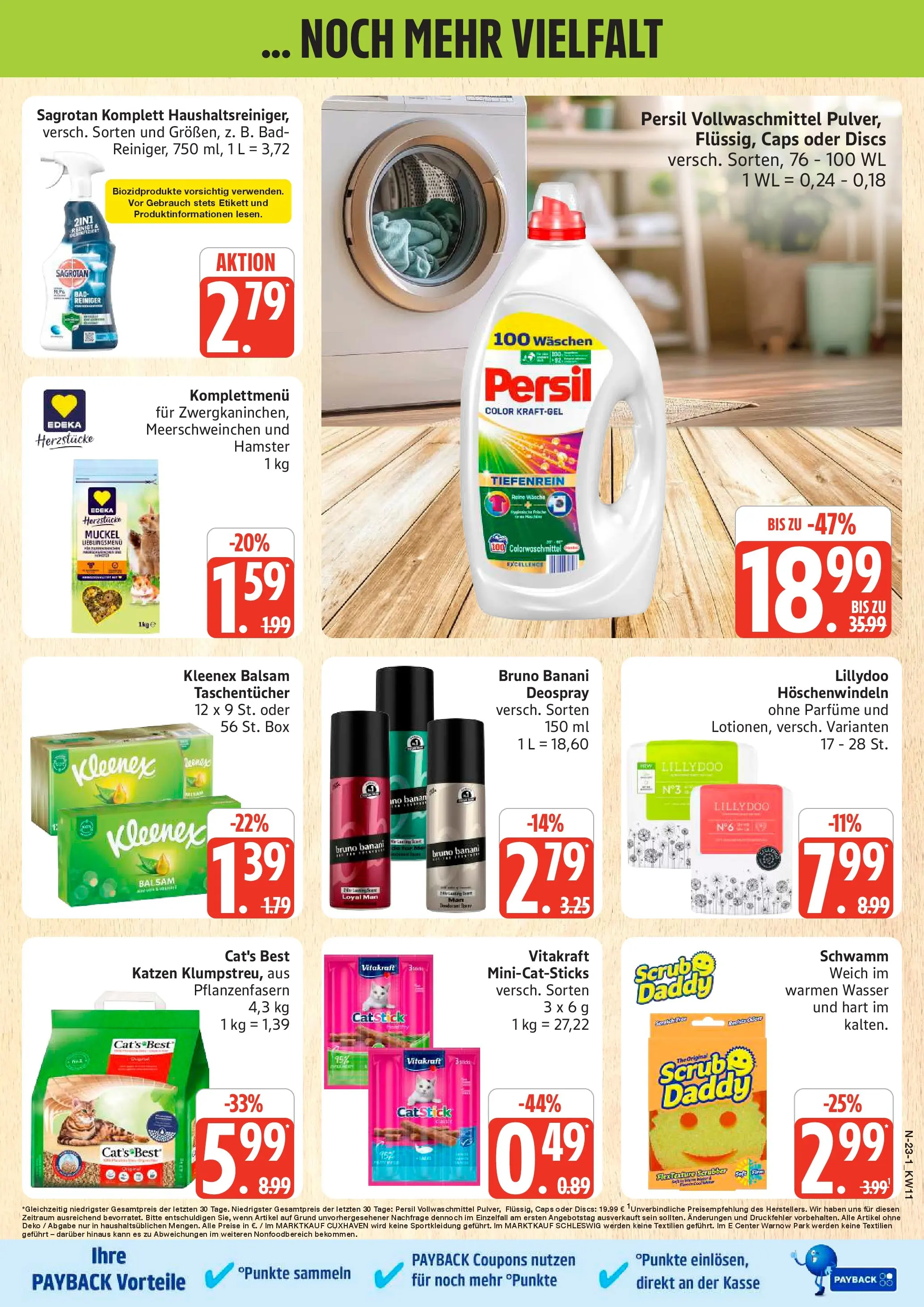 Marktkauf Prospekt Rostock (ab 09.03.2026) » Angebote online | Seite: 23 | Produkte: Box, Wasser, Deospray, Persil