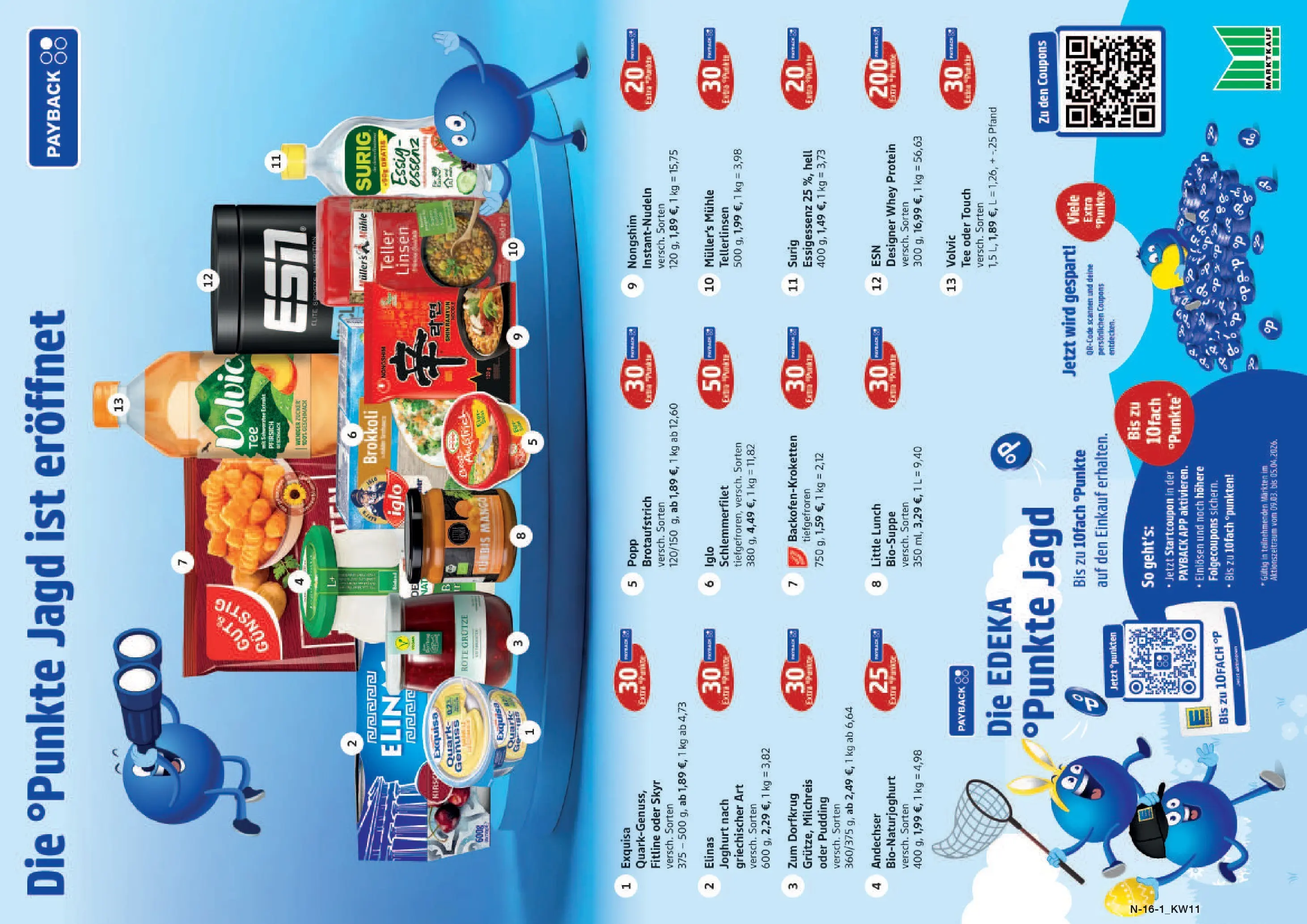 Marktkauf Prospekt Rostock (ab 09.03.2026) » Angebote online | Seite: 16 | Produkte: Quark, Zucker, Pfirsich, Volvic