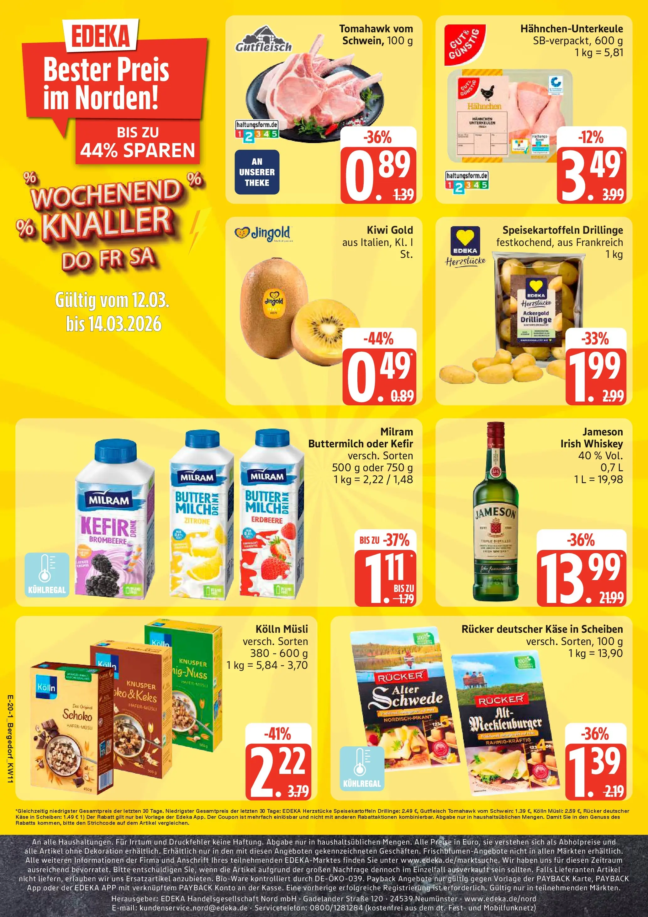 Edeka prospekt Hamburg	 (ab 09.03.2026) » Angebote Online | Seite: 22 | Produkte: Kolln, Käse, Theke, Whiskey