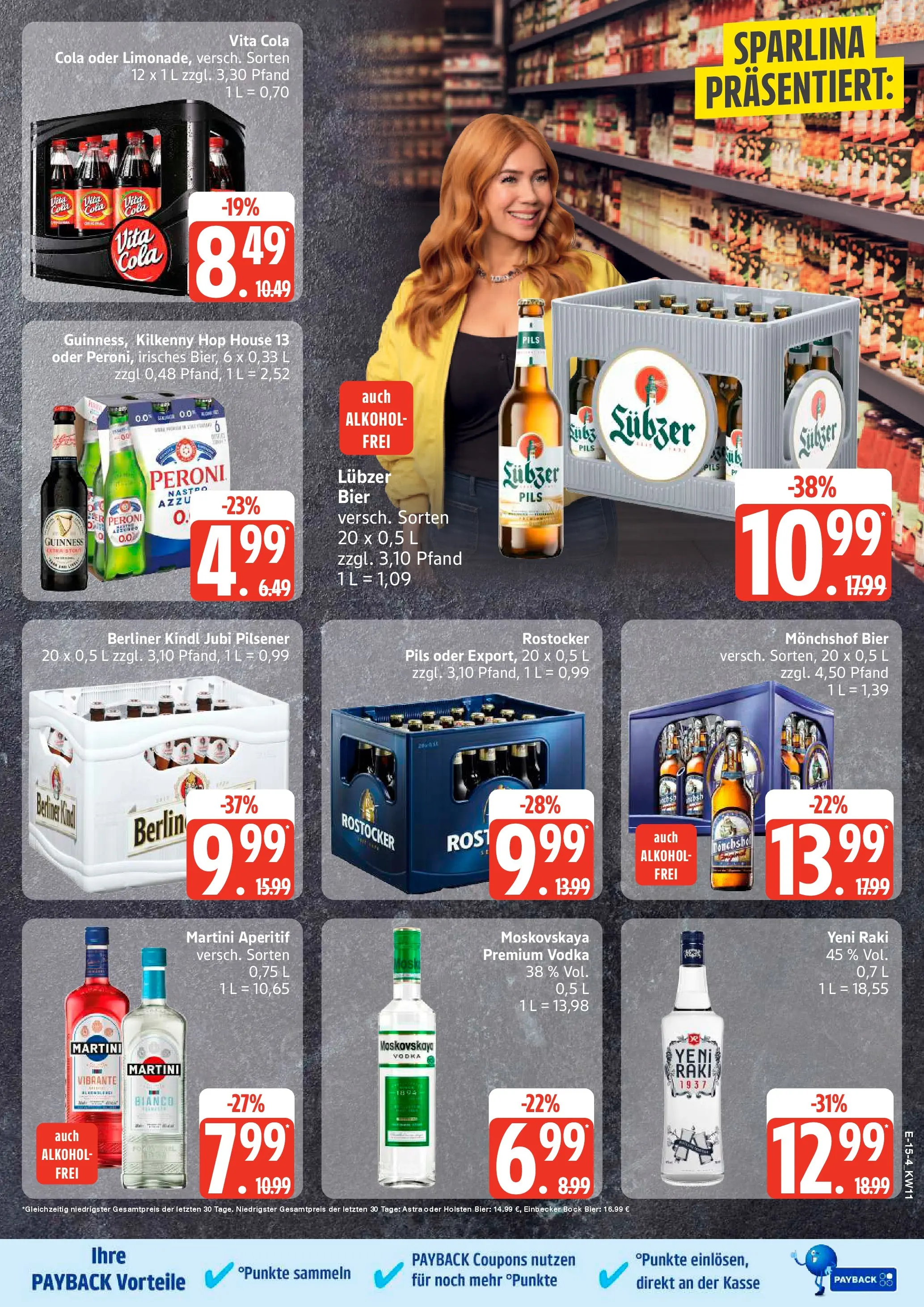 Edeka prospekt Stralsund	 (ab 09.03.2026) » Angebote Online | Seite: 17 | Produkte: Berliner, Monchshof, Cola, Pils