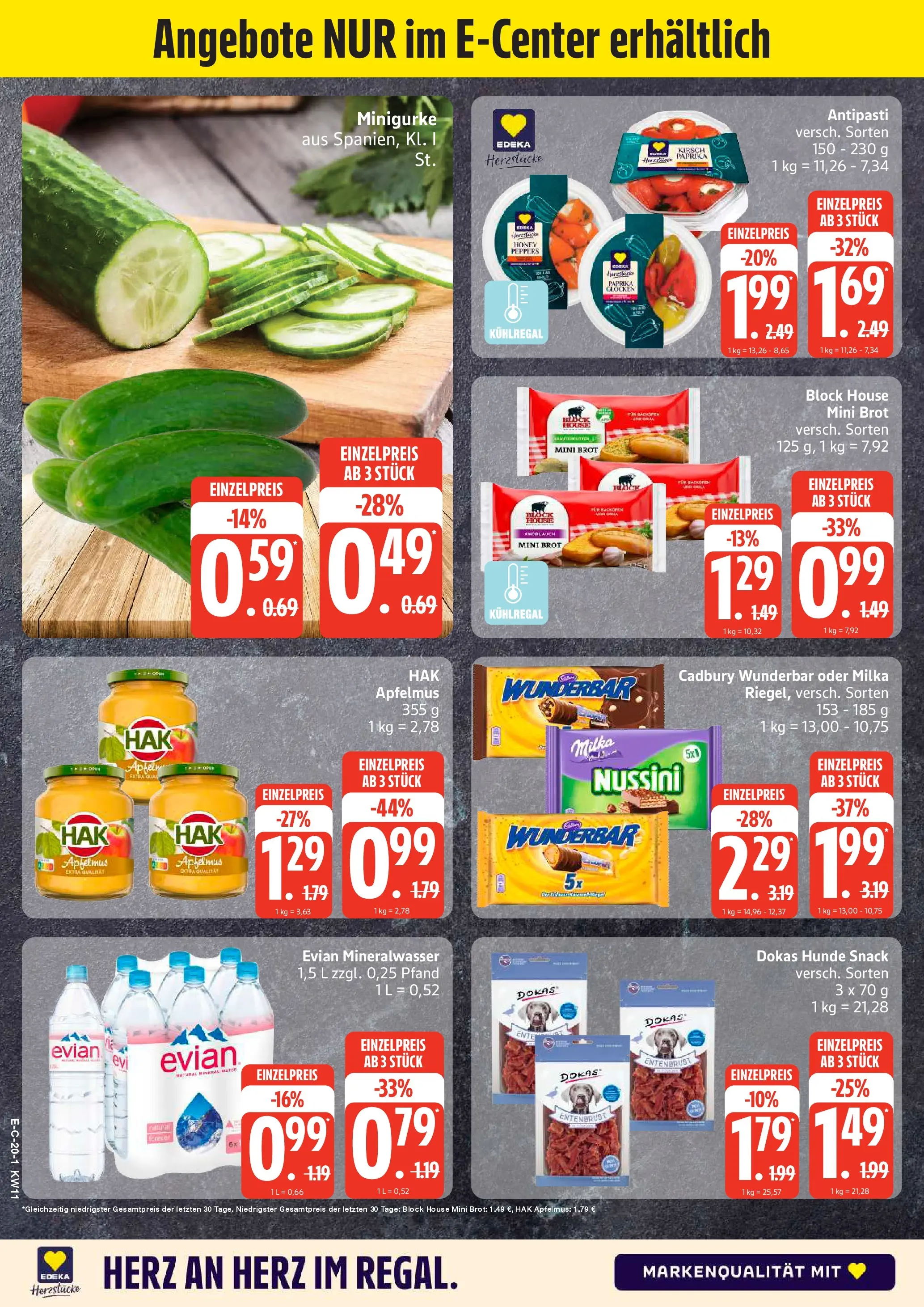 Edeka prospekt Stralsund	 (ab 09.03.2026) » Angebote Online | Seite: 22 | Produkte: Mineralwasser, Paprika, Brot, Ente
