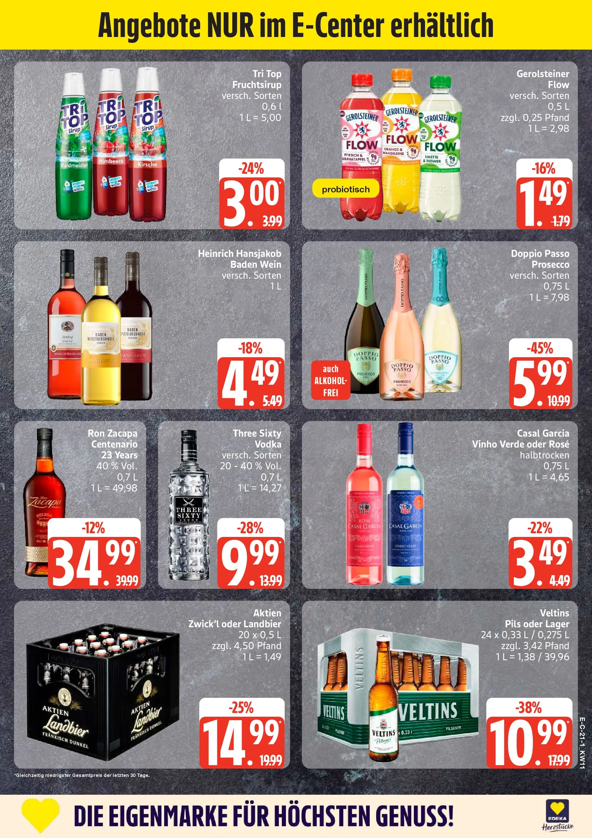 Edeka prospekt Stralsund	 (ab 09.03.2026) » Angebote Online | Seite: 23 | Produkte: Top, Granatapfel, Rum, Prosecco