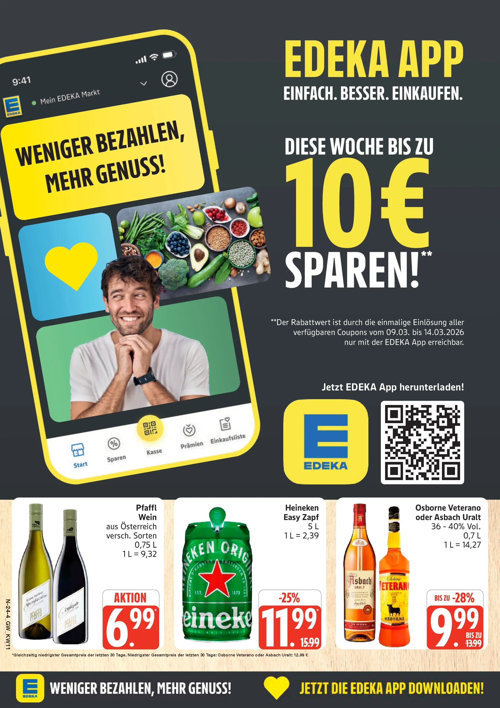 Edeka prospekt Neuenkirchen	 (ab 09.03.2026) » Angebote Online | Seite: 24 | Produkte: Osborne, Heineken, Wein, Asbach