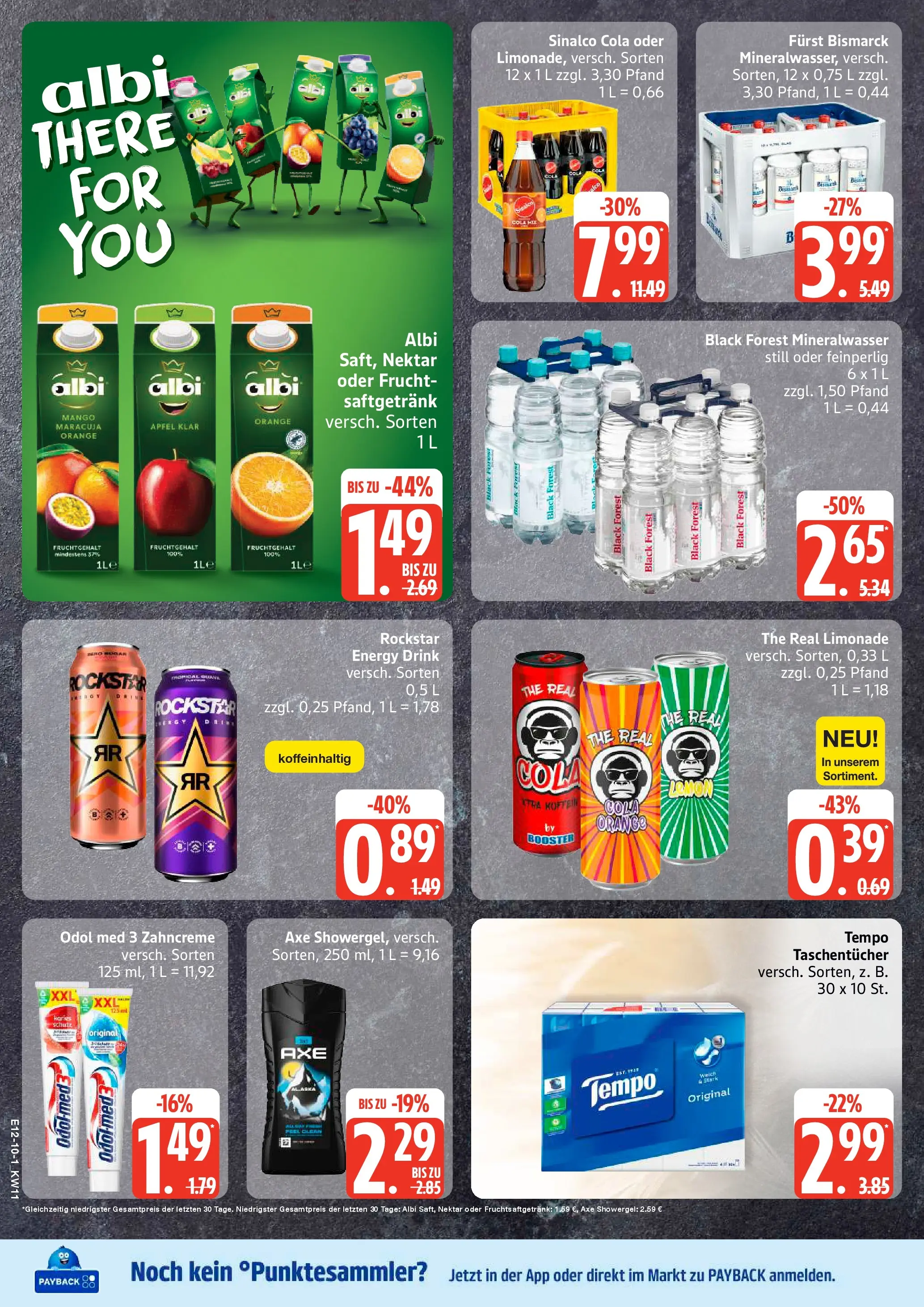 Edeka prospekt Sterup	 (ab 09.03.2026) » Angebote Online | Seite: 10 | Produkte: Rockstar energy, Cola, Äpfel, Mineralwasser