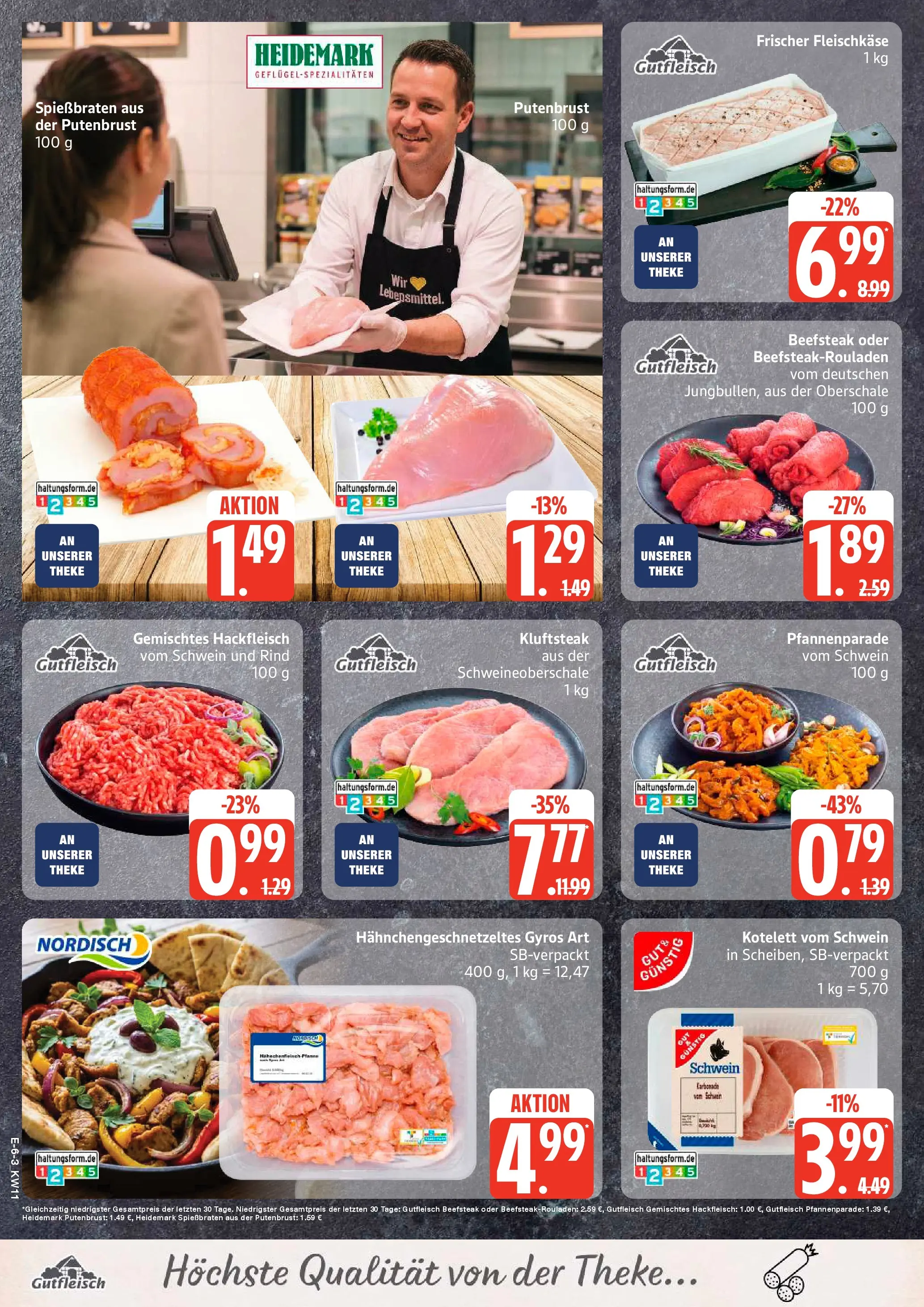 Edeka prospekt Bad Schwartau	 (ab 09.03.2026) » Angebote Online | Seite: 8 | Produkte: Theke, Gyros, Steak, Hackfleisch