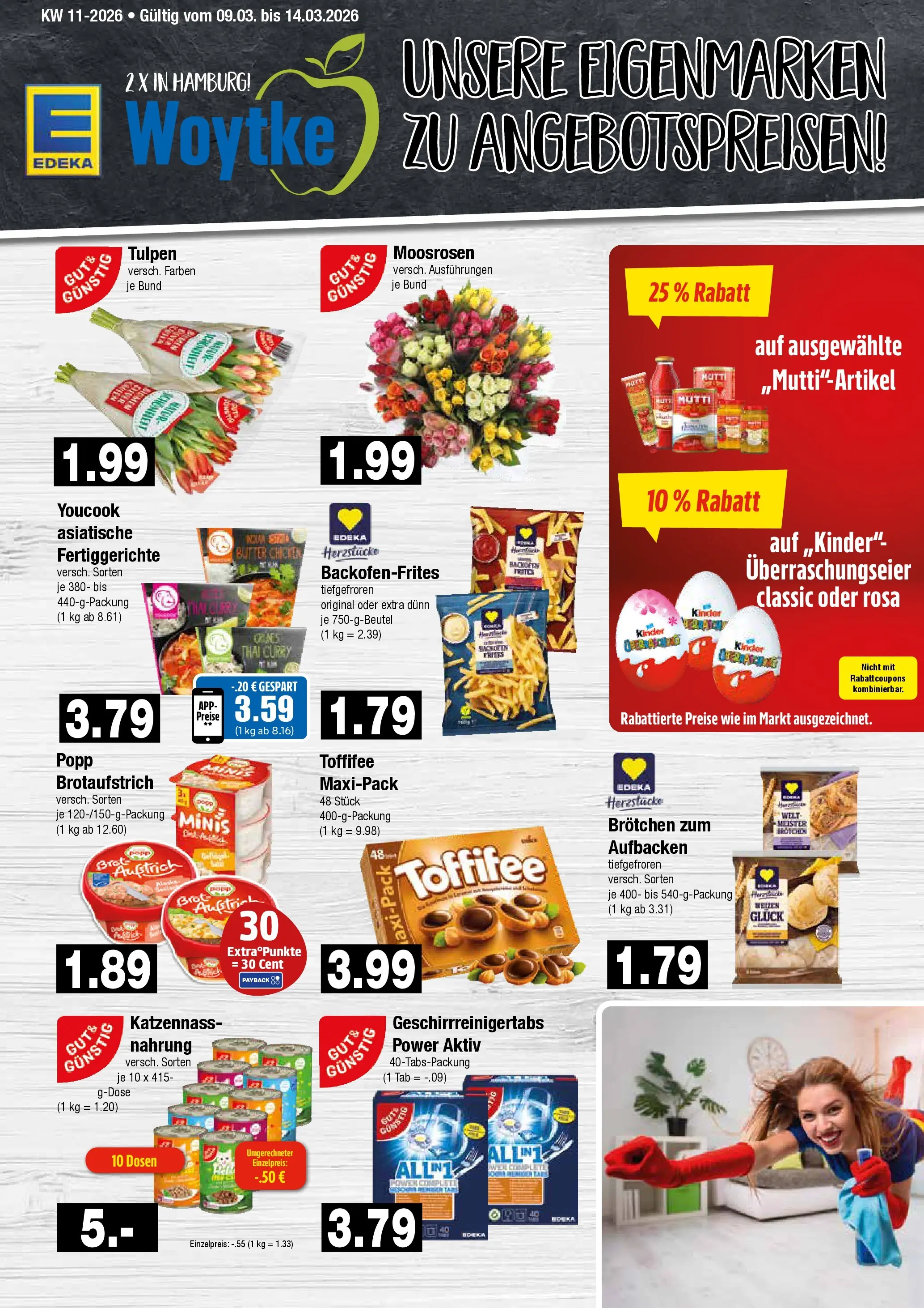 Edeka prospekt Hamburg	 (ab 09.03.2026) » Angebote Online | Seite: 9 | Produkte: Youcook, Butter, Fertiggerichte, Toffifee