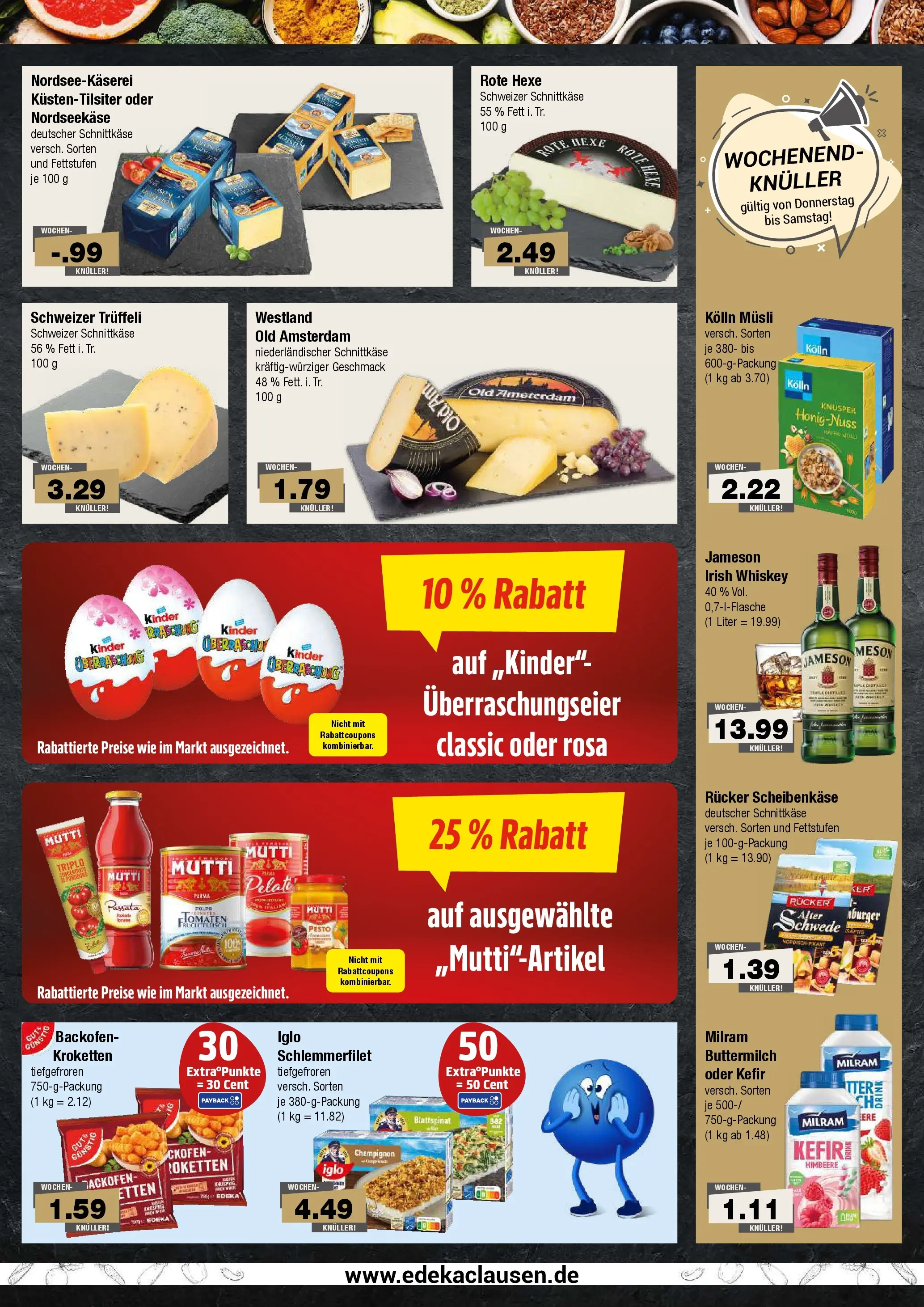 Edeka prospekt Hamburg	 (ab 09.03.2026) » Angebote Online | Seite: 4 | Produkte: Kefir, Kolln musli, Jameson, Iglo schlemmerfilet