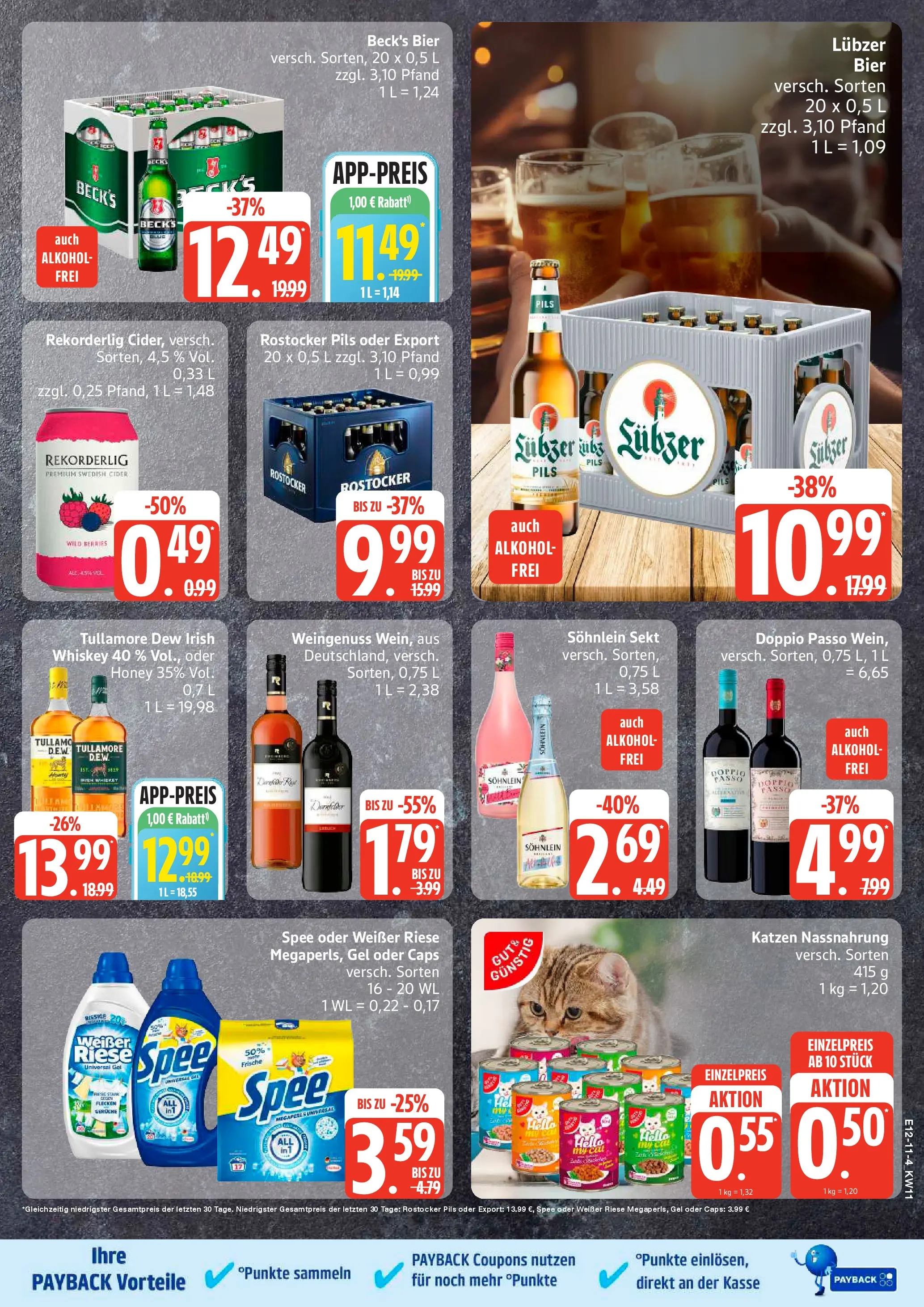 Edeka prospekt Rostock-Gehlsdorf	 (ab 09.03.2026) » Angebote Online | Seite: 11 | Produkte: Bier, Pils, Wein, Whiskey