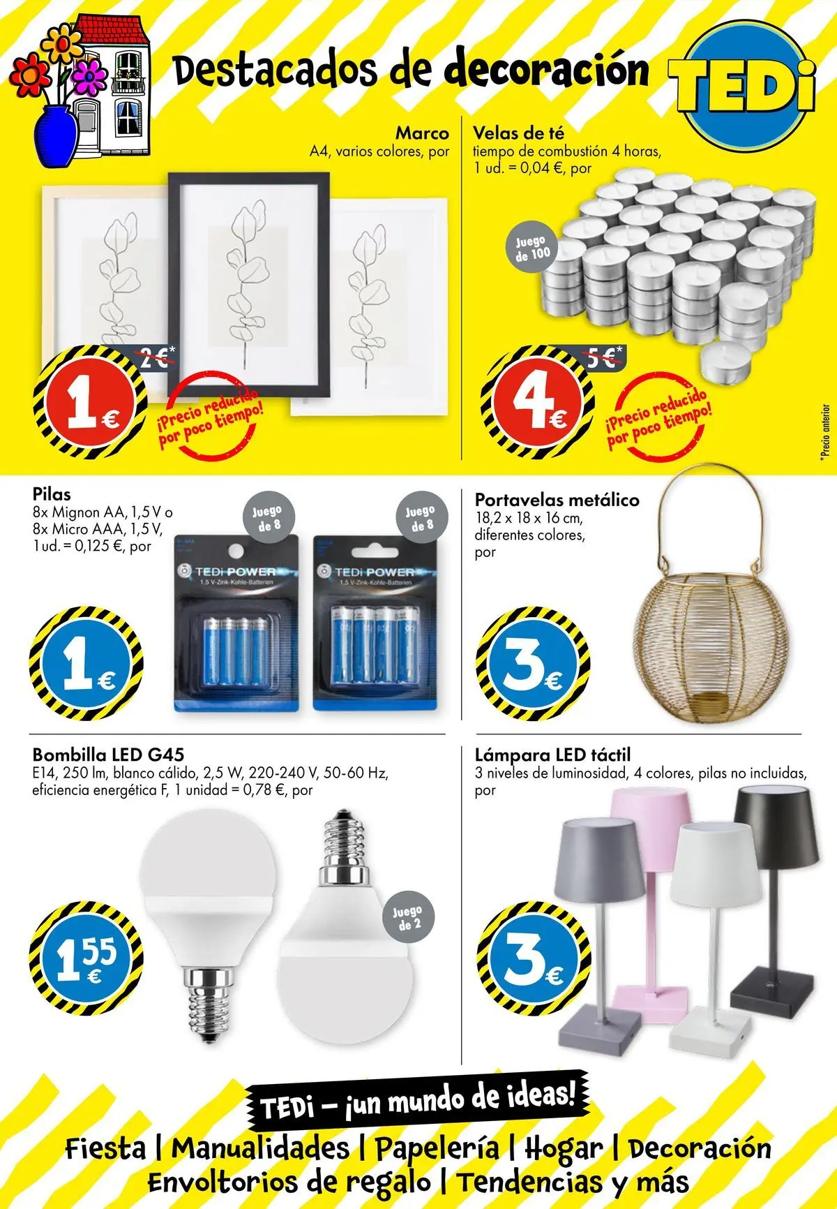 TEDi - Nueva apertura 06/03/2026 - 13/03/2026 | Página: 13 | Productos: Té, Bombilla, Βραχιόλι, Lámpara