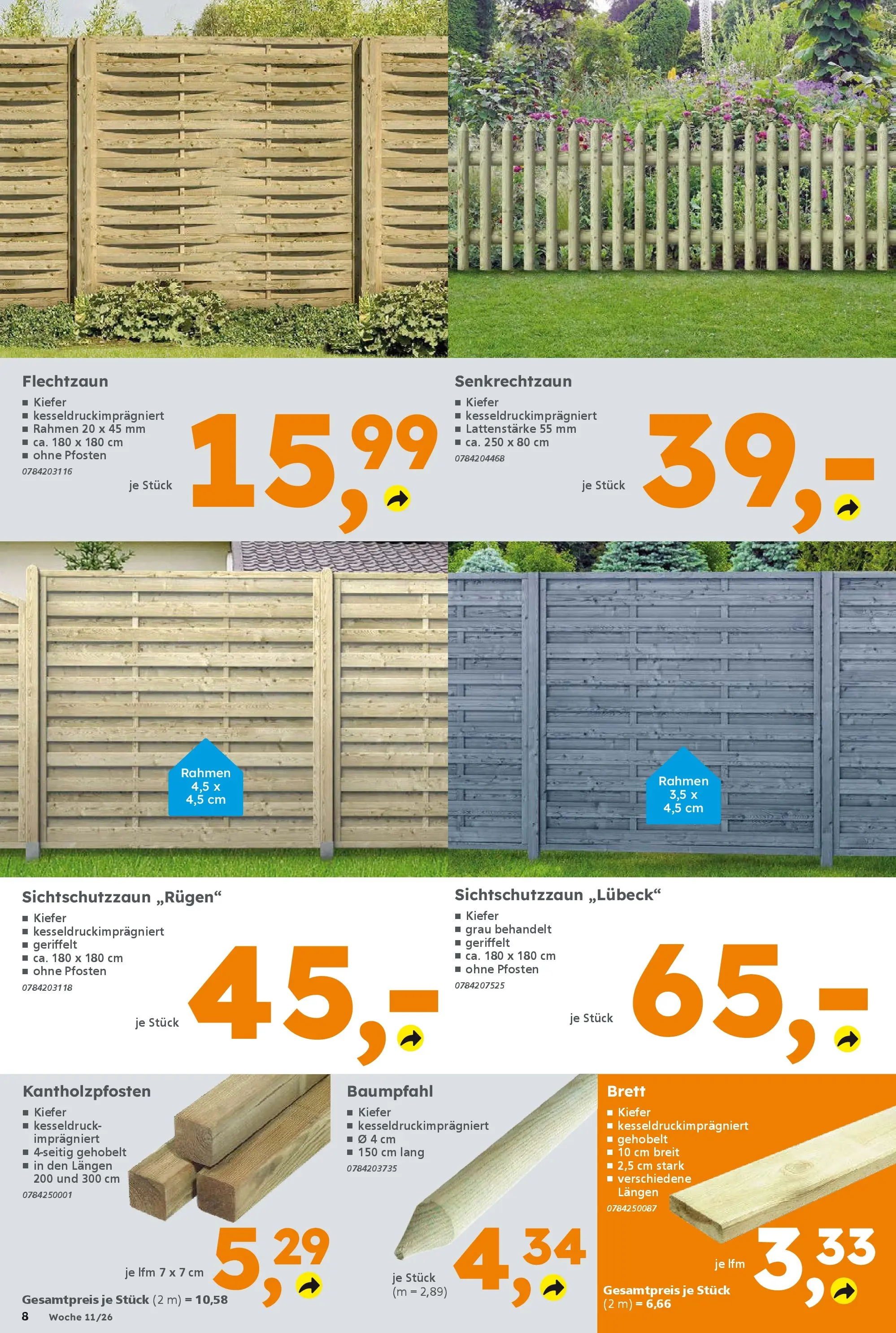 Globus Baumarkt Prospekt Völklingen	 (ab 09.03.2026) zum Blättern | Seite: 8