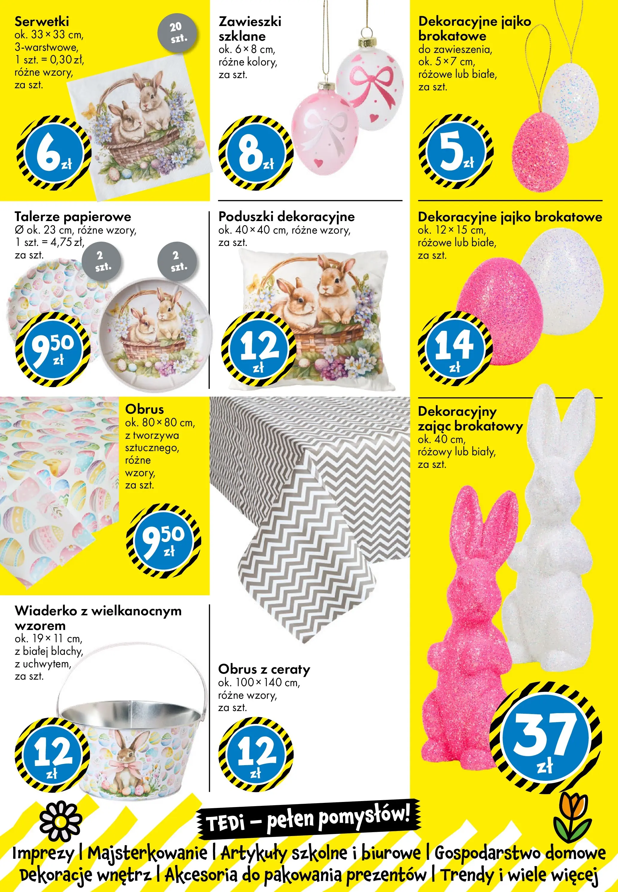 TEDi gazetka od (06.03.2026 - 14.03.2026) | Strona: 8 | Produkty: Talerze, Artykuły szkolne