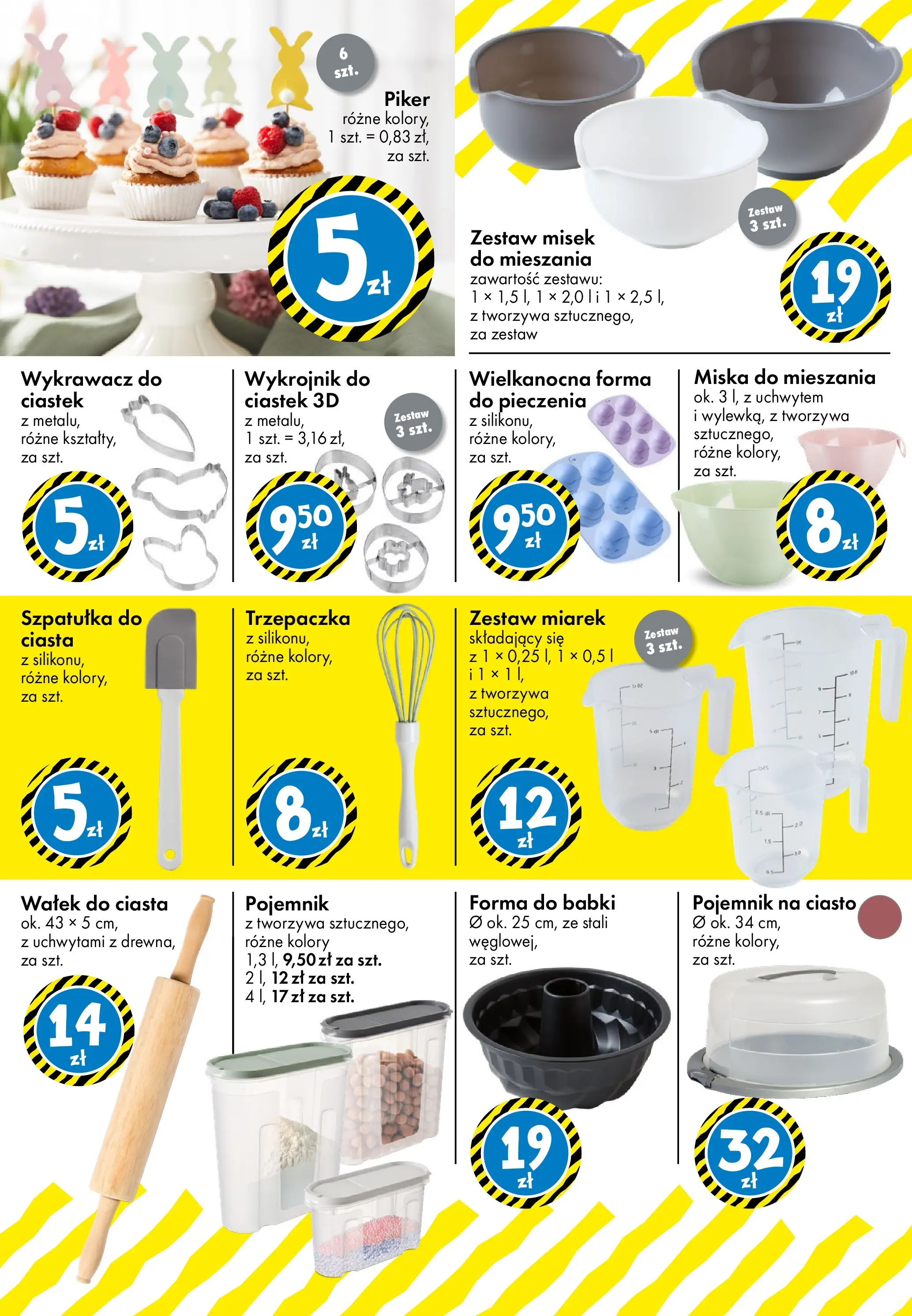 TEDi gazetka od (06.03.2026 - 14.03.2026) | Strona: 9 | Produkty: Pojemnik na ciasto, Ciasto, Trzepaczka