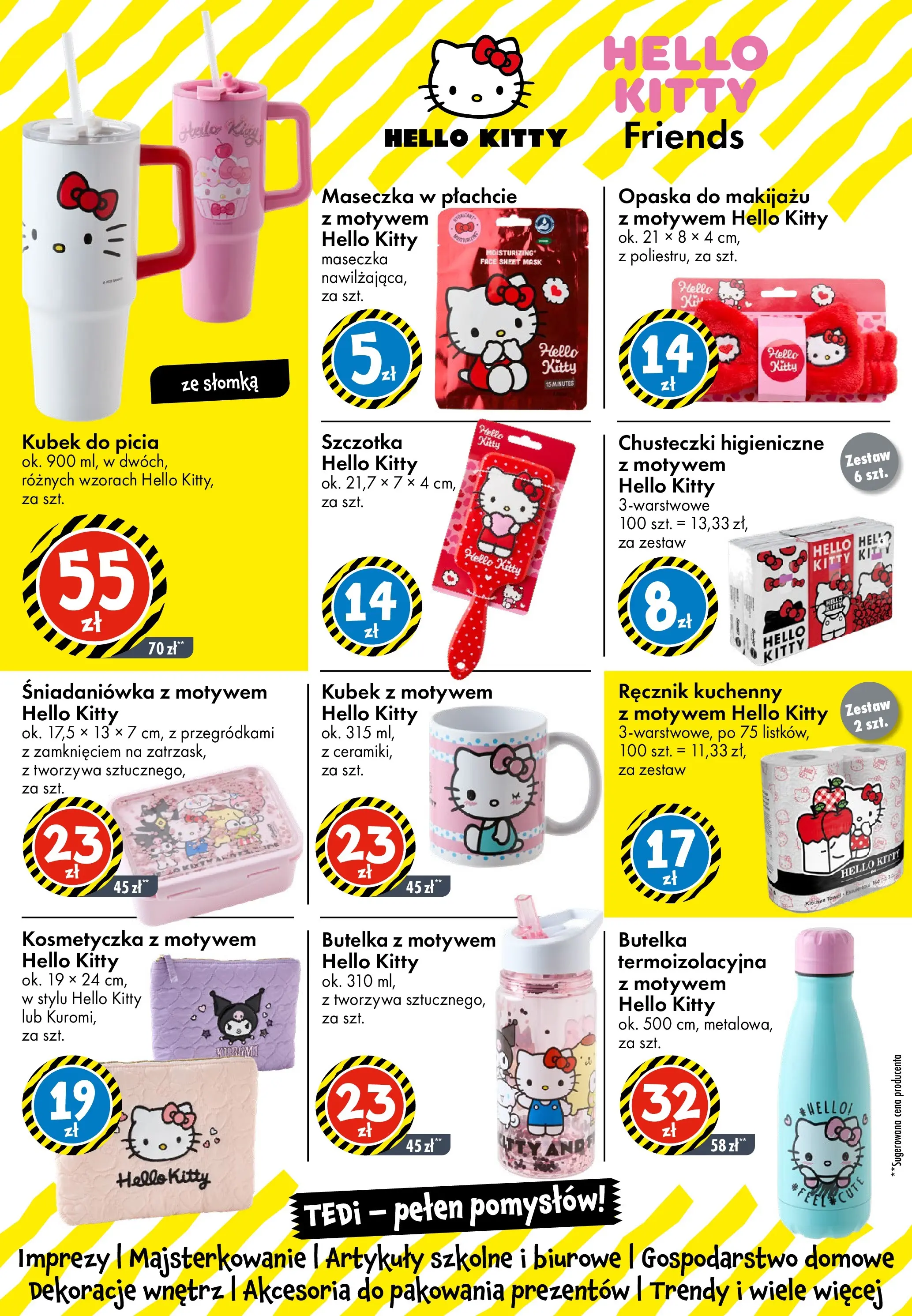 TEDi gazetka od (06.03.2026 - 14.03.2026) | Strona: 21 | Produkty: Chusteczki higieniczne, Maseczka w płachcie, Szczotka, Artykuły szkolne