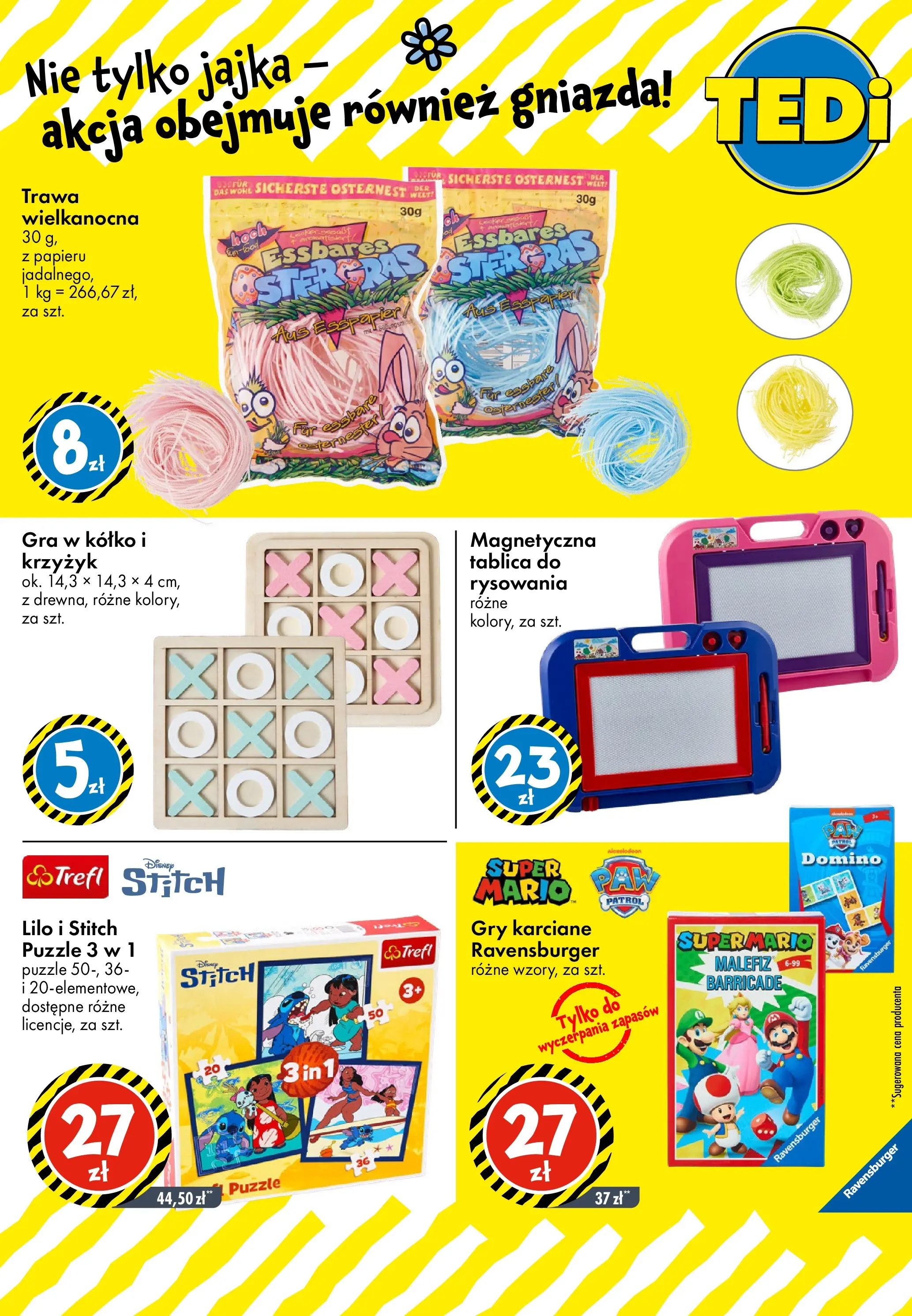 TEDi gazetka od (06.03.2026 - 14.03.2026) | Strona: 24 | Produkty: Gra, Gry, Jajka