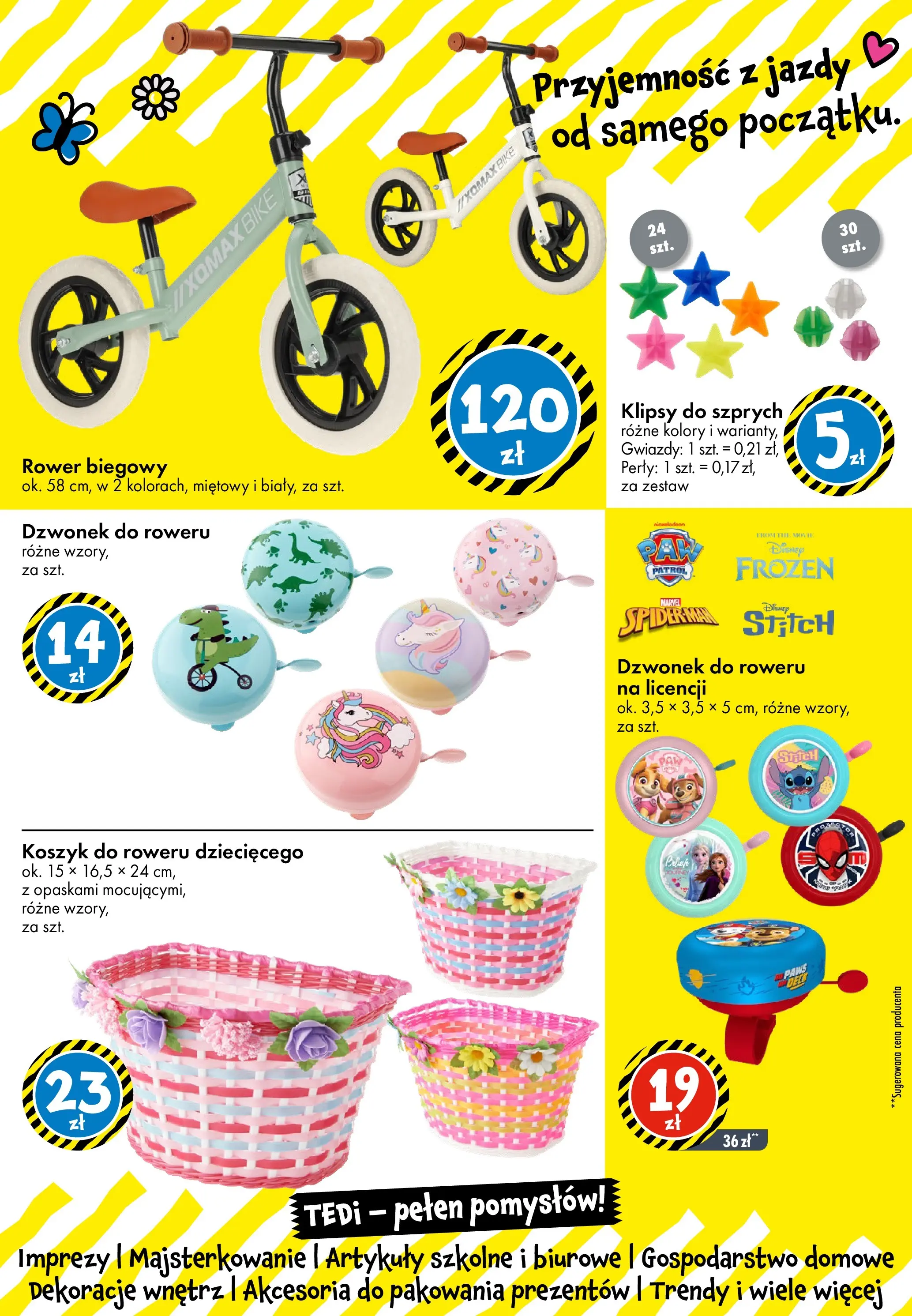 TEDi gazetka od (06.03.2026 - 14.03.2026) | Strona: 36 | Produkty: Rower, Artykuły szkolne