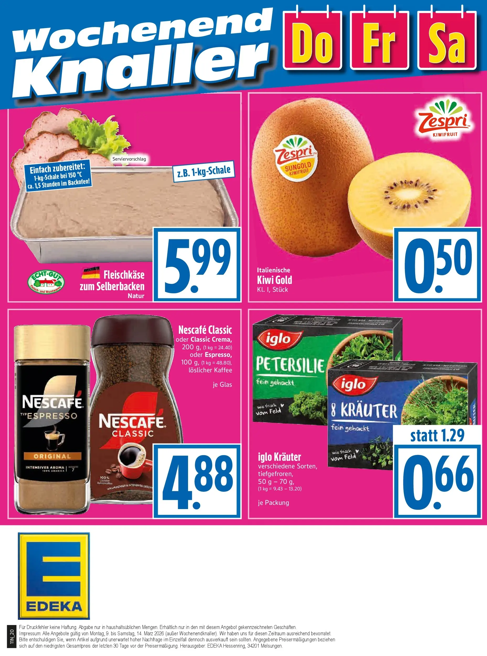 Angebote - Edeka Hahner: Wochenangebote (ab 08.03.2026) zum Blättern | Seite: 22