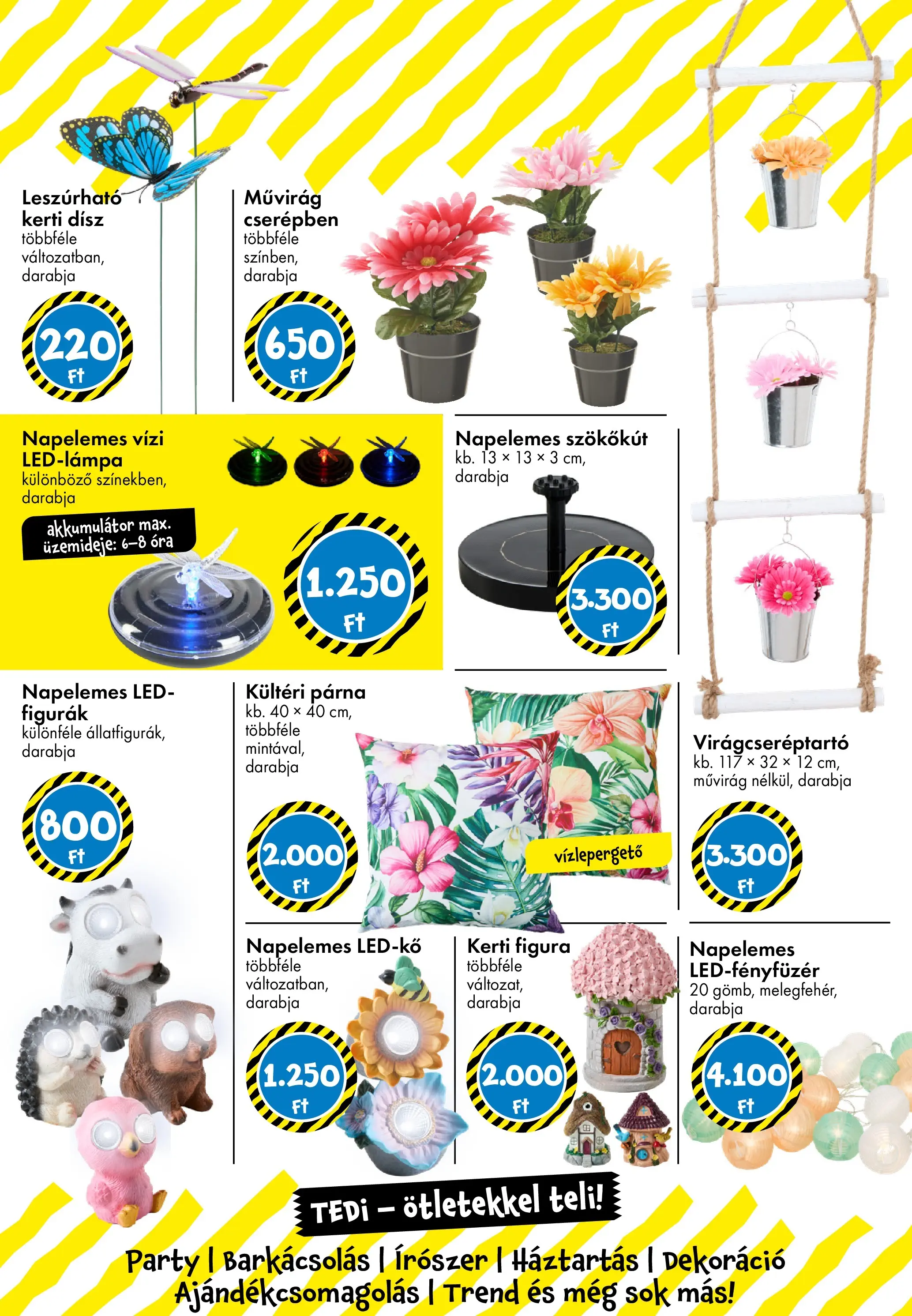 TEDi akciós újság - 2026.03.06. -tól/töl > akció, lapozható szórólap 🛍️ | Oldal: 29 | Termékek: Párna, Akkumulátor, Óra, Dekoráció