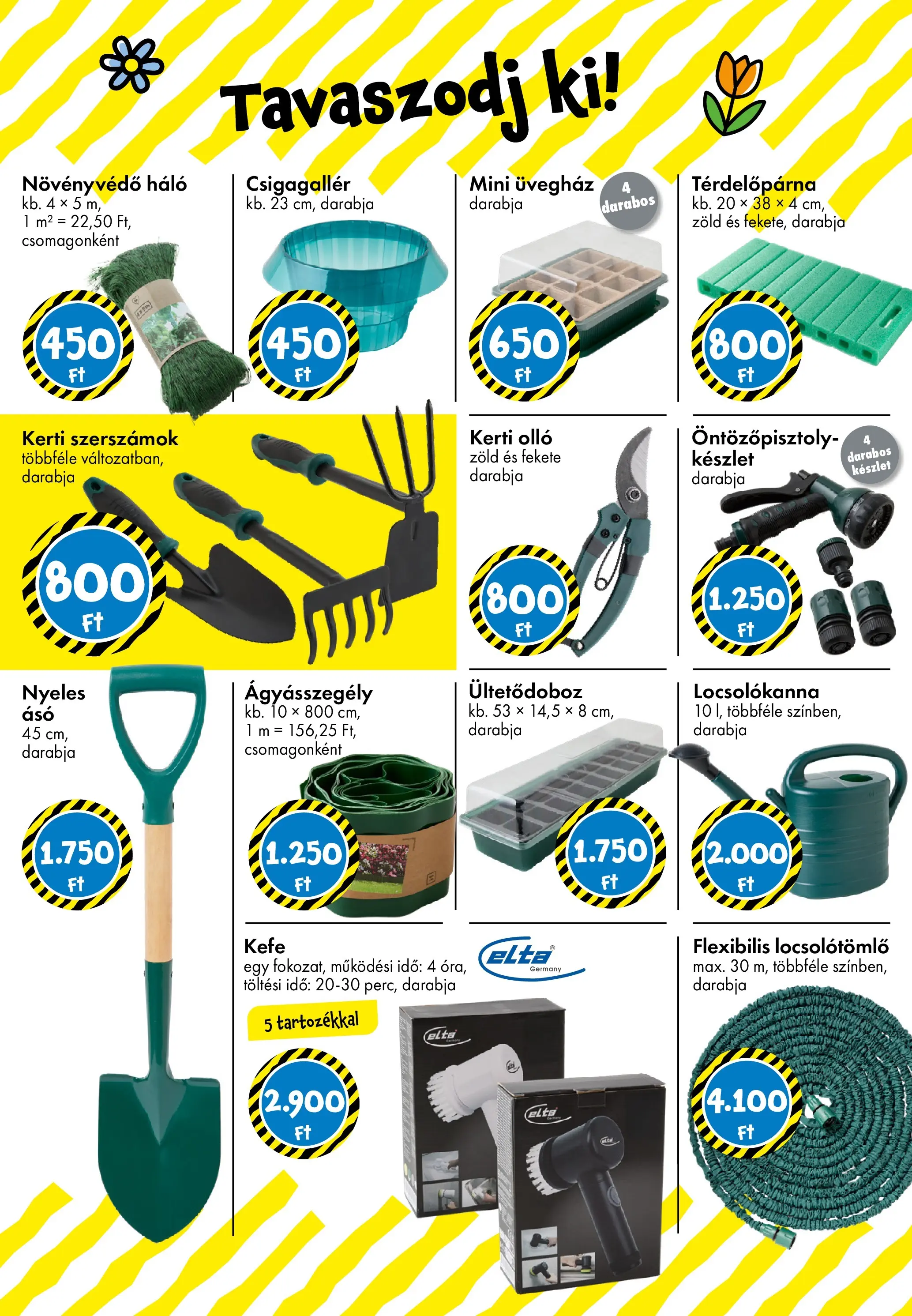 TEDi akciós újság - 2026.03.06. -tól/töl > akció, lapozható szórólap 🛍️ | Oldal: 30 | Termékek: Üvegház, Szerszámok, Kefe, Kerti szerszámok