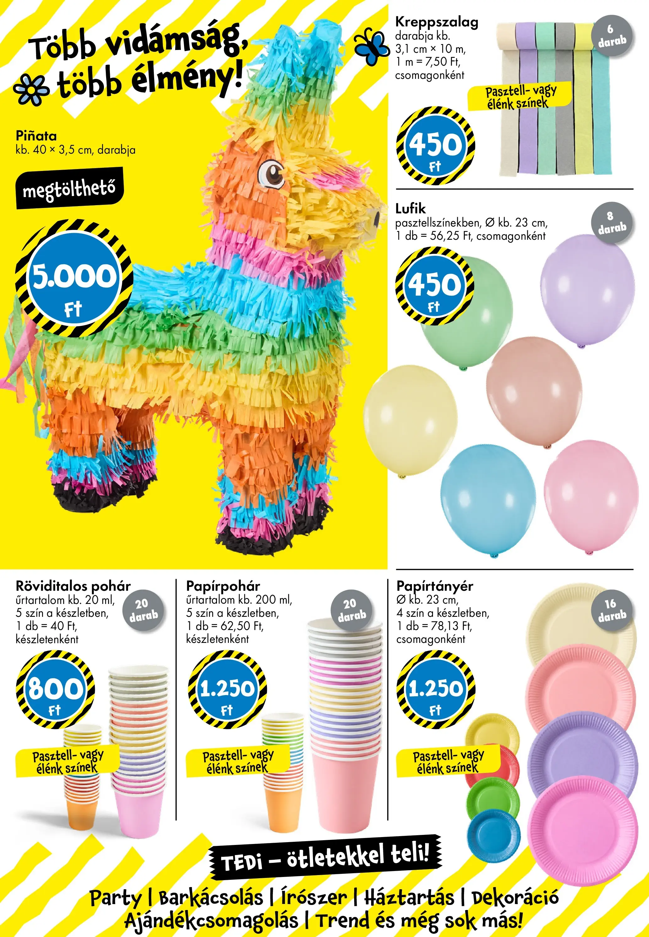 TEDi akciós újság - 2026.03.06. -tól/töl > akció, lapozható szórólap 🛍️ | Oldal: 33 | Termékek: Pohár, Dekoráció