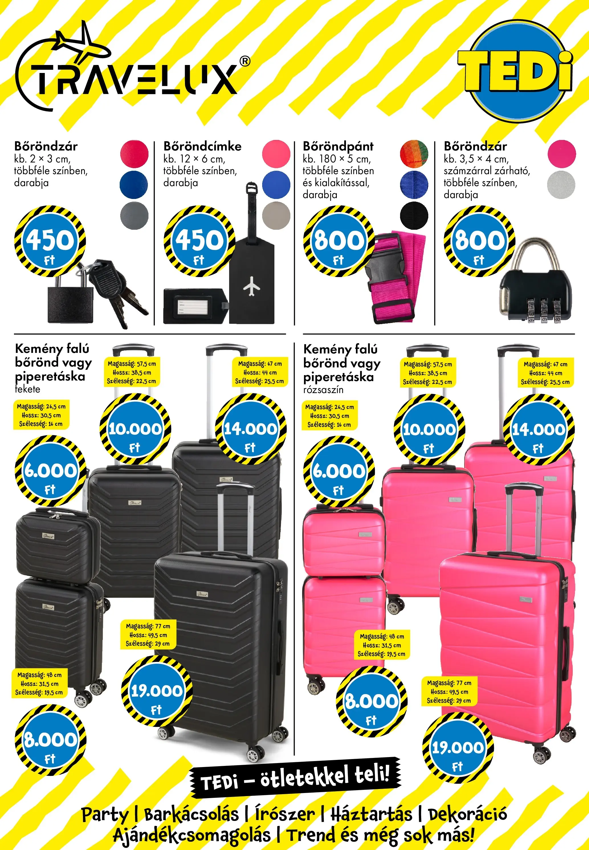 TEDi akciós újság - 2026.03.06. -tól/töl > akció, lapozható szórólap 🛍️ | Oldal: 38 | Termékek: Bőrönd, Dekoráció