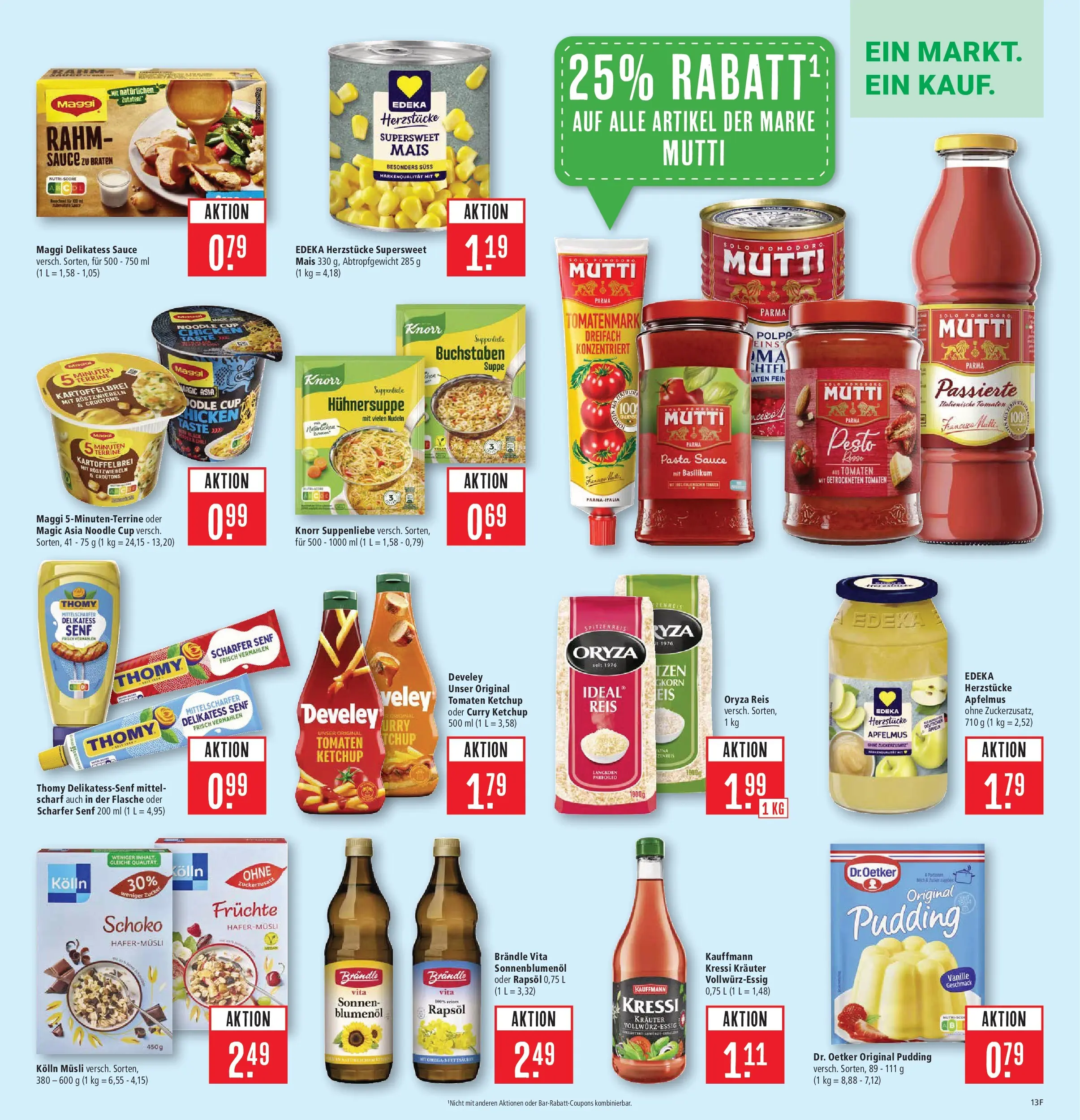 Marktkauf Prospekt Weil Am Rhein (ab 09.03.2026) » Angebote online | Seite: 21 | Produkte: Musli, Tomaten, Knorr, Ketchup