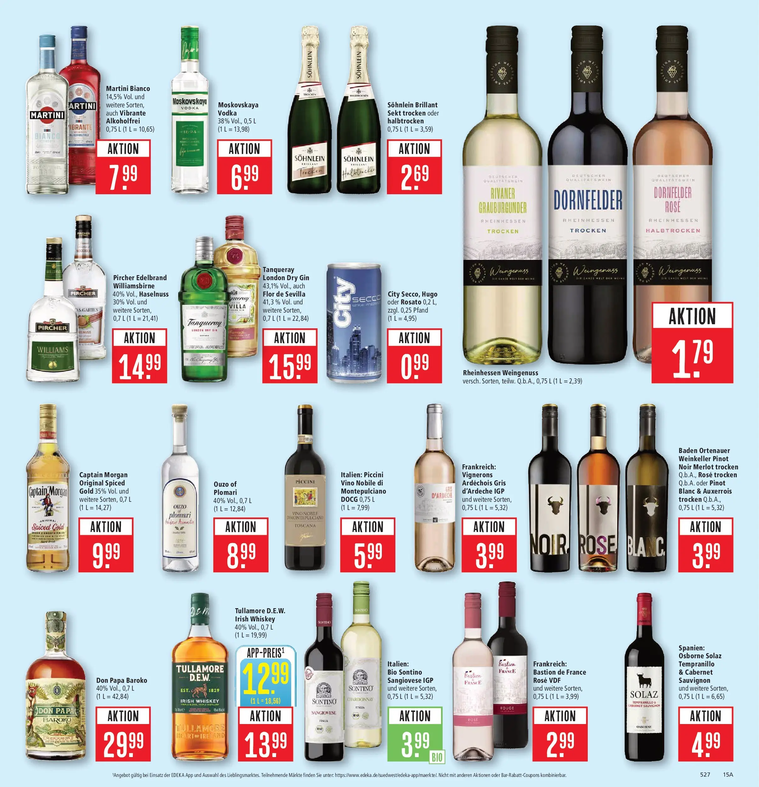 Marktkauf Prospekt Aschaffenburg (ab 09.03.2026) » Angebote online | Seite: 23 | Produkte: Ouzo, Merlot, Rouge, Whiskey