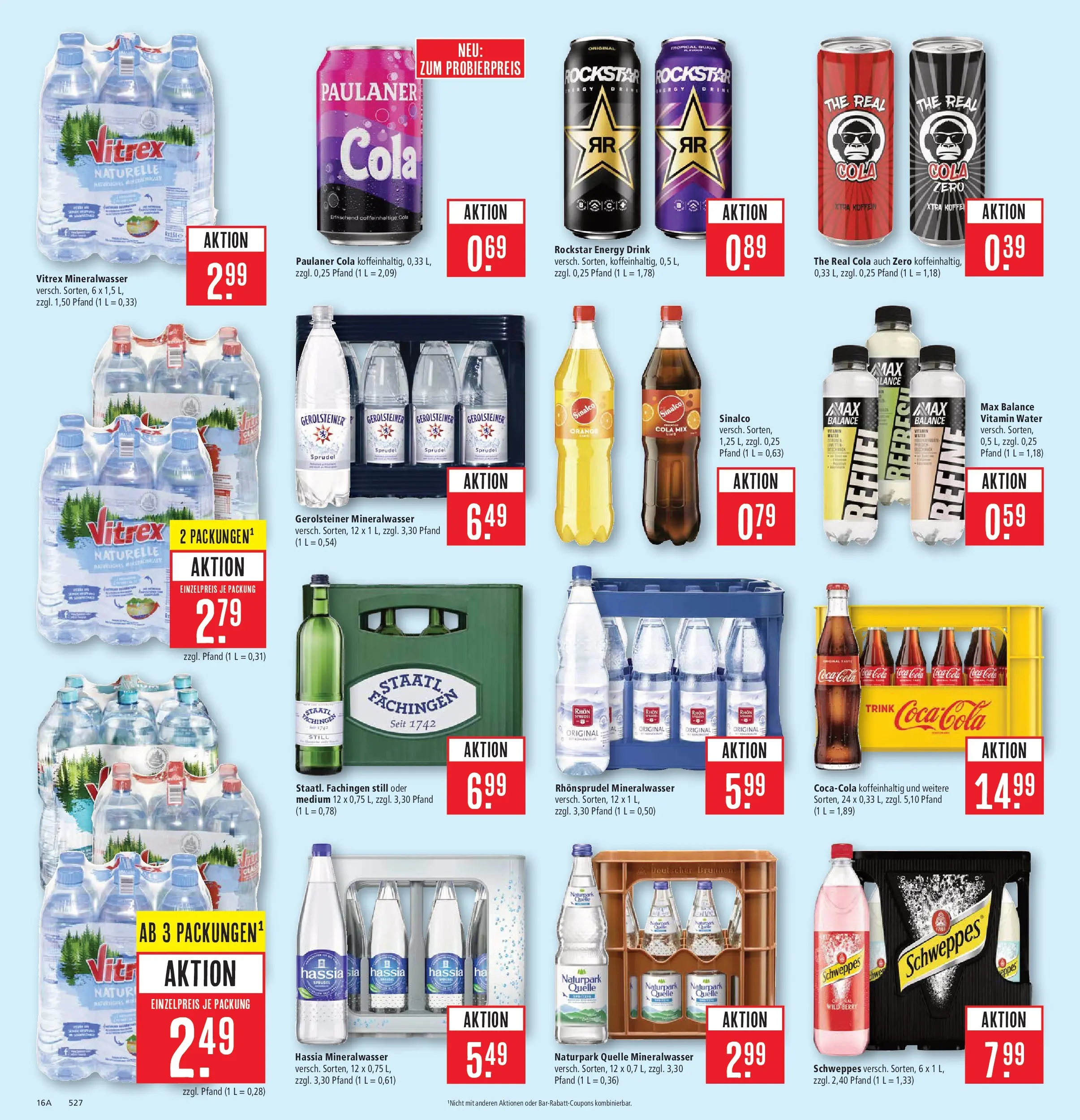 Marktkauf Prospekt Aschaffenburg (ab 09.03.2026) » Angebote online | Seite: 24 | Produkte: Sinalco, Öl, Schweppes, Rhonsprudel