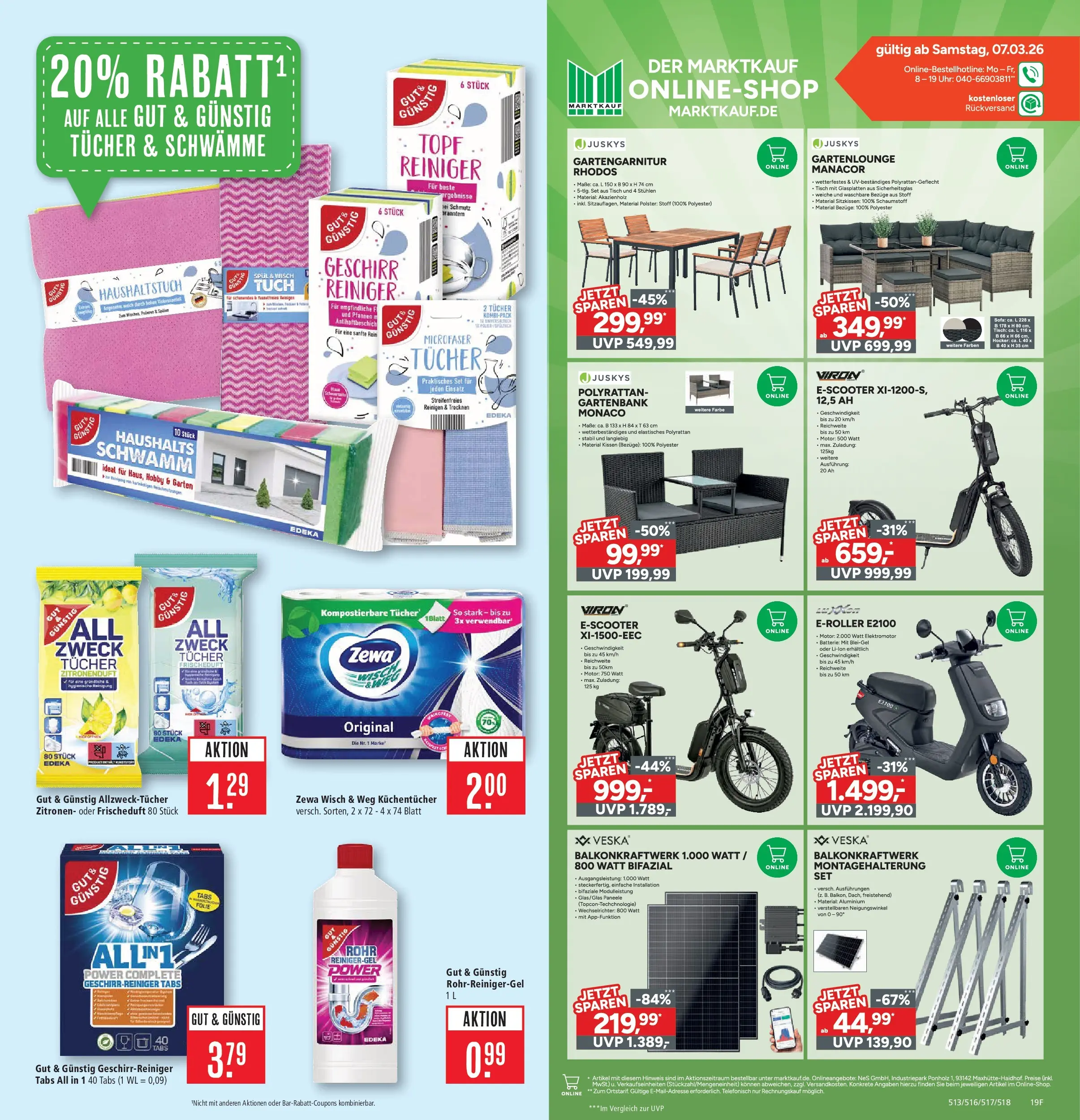 Marktkauf Prospekt Weil Am Rhein (ab 09.03.2026) » Angebote online | Seite: 27 | Produkte: Tisch, Zewa, Uhr, Zitronen