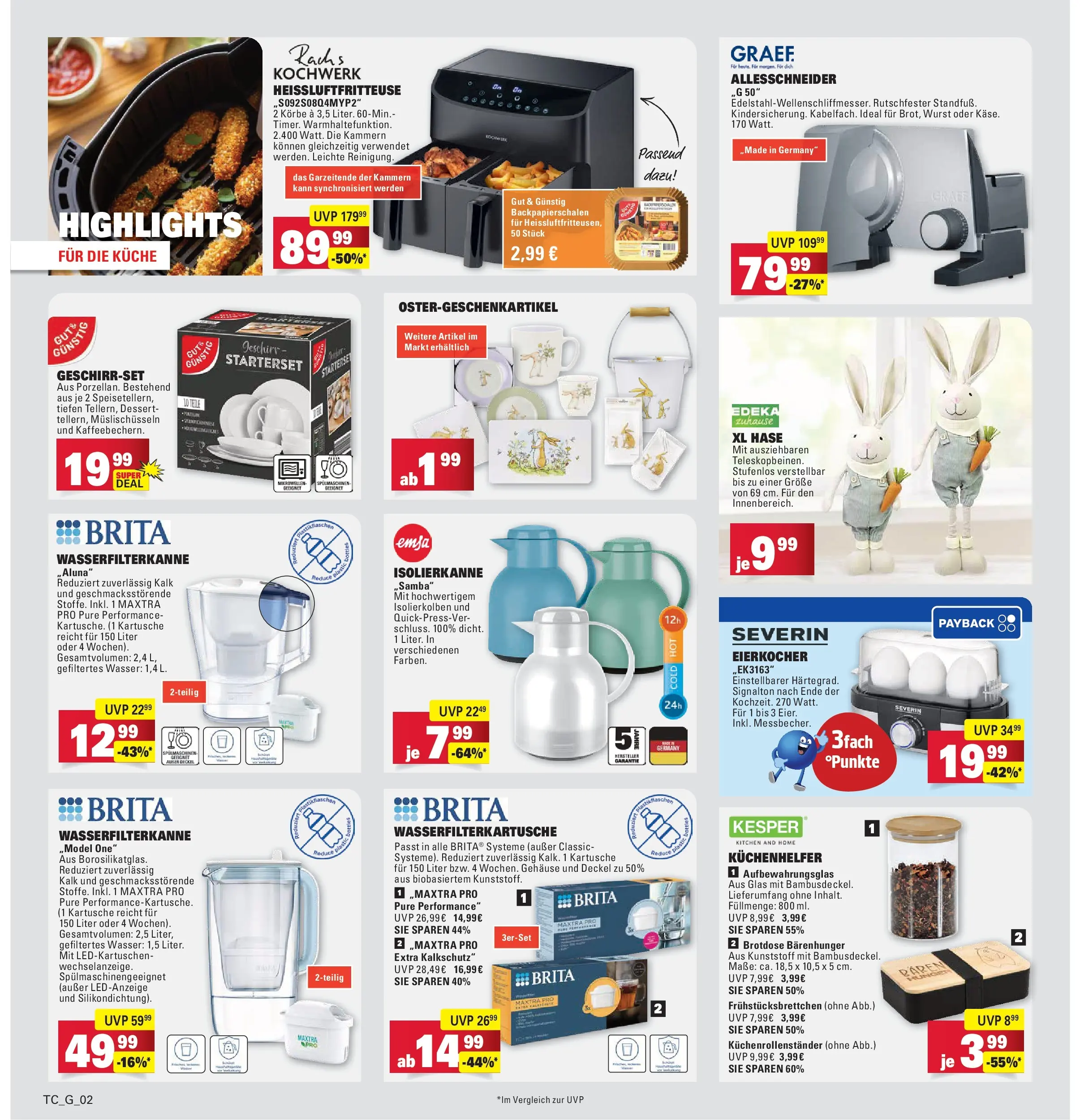 Marktkauf Prospekt Weil Am Rhein (ab 09.03.2026) » Angebote online | Seite: 32 | Produkte: Wasser, Wurst, Eierkocher, Heißluftfritteuse