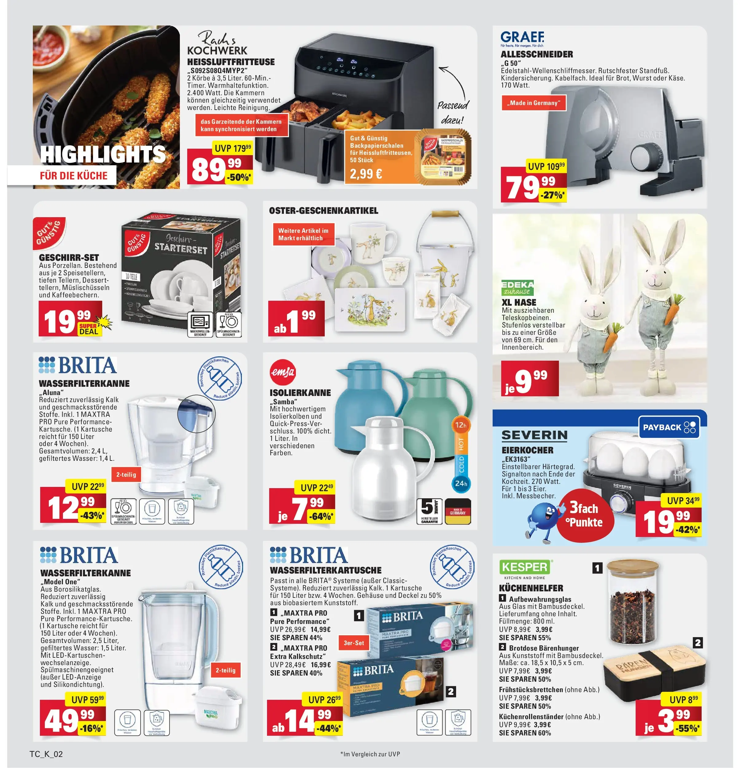 Marktkauf Prospekt Senden (ab 09.03.2026) » Angebote online | Seite: 32 | Produkte: Küche, Wurst, Eierkocher, Heißluftfritteuse