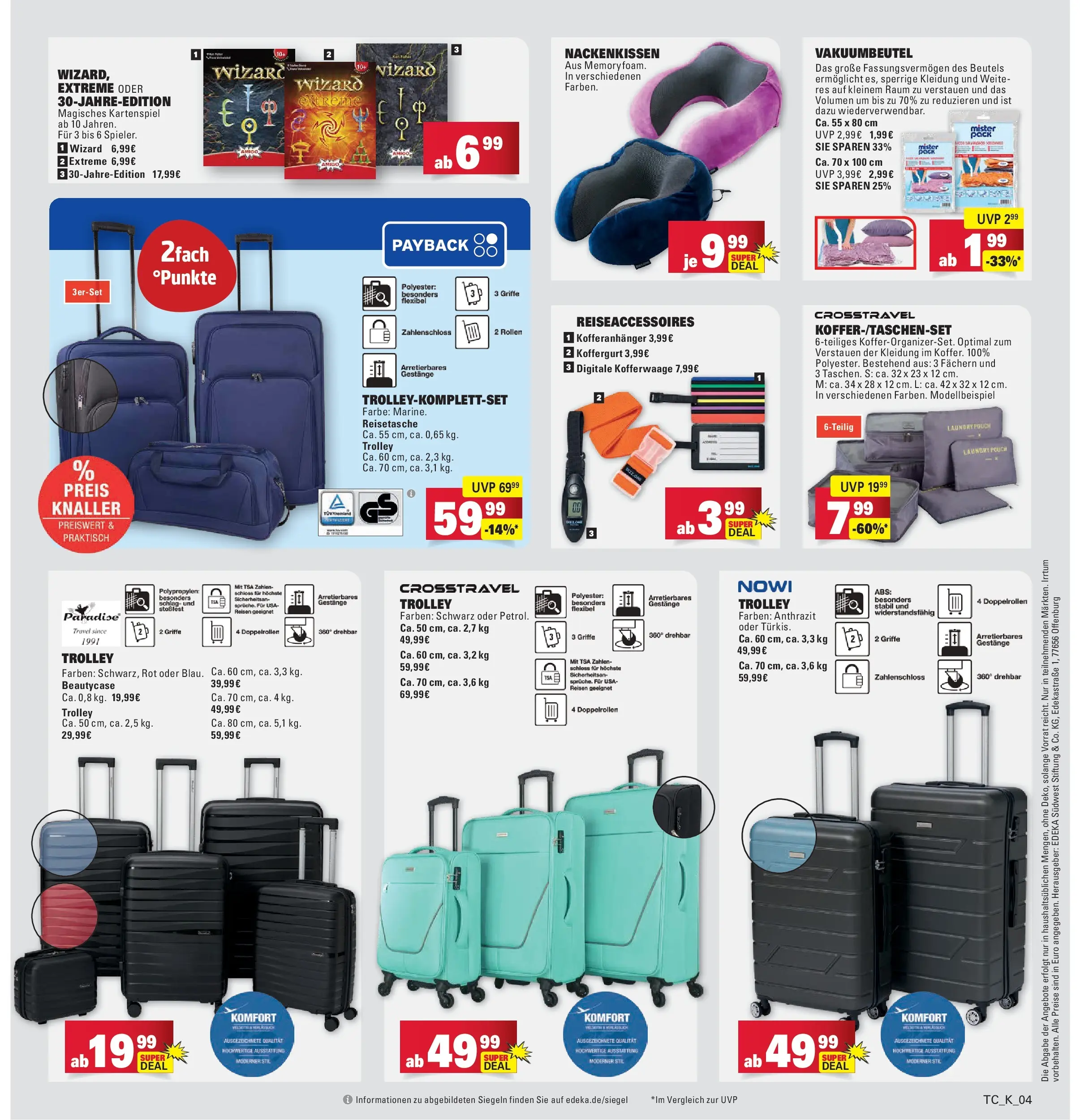 Marktkauf Prospekt Senden (ab 09.03.2026) » Angebote online | Seite: 34 | Produkte: Reisetasche