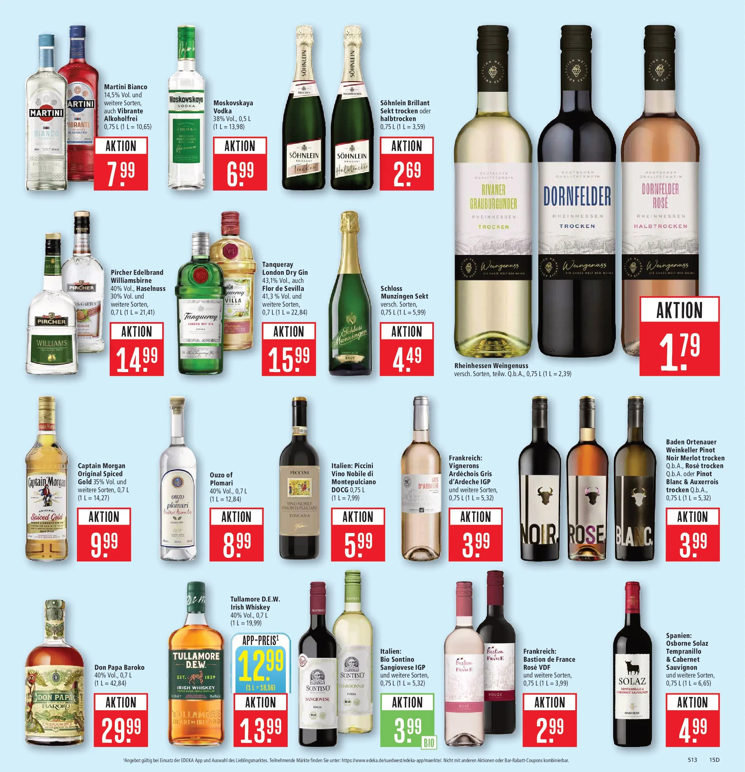 Marktkauf Prospekt Weil Am Rhein (ab 09.03.2026) » Angebote online | Seite: 23 | Produkte: Martini, Ouzo, Osborne, Vodka