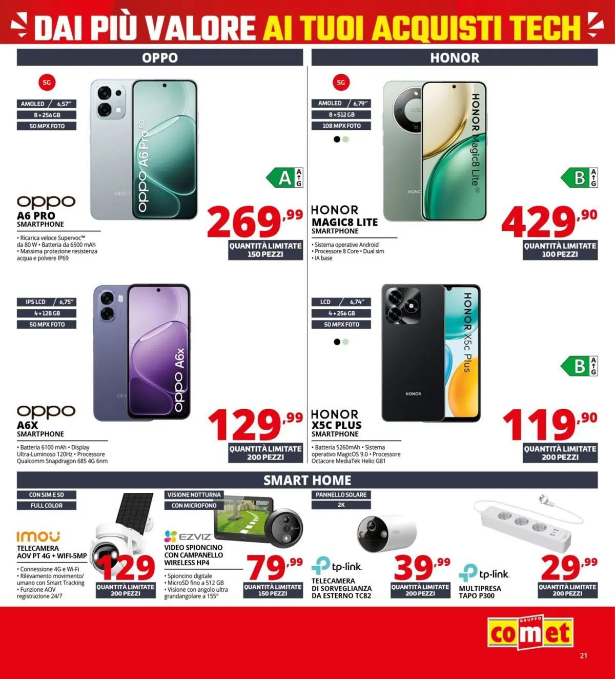 Nuovo Comet - Comet bonus! dal 05/03/2026 > offerte anteprima 🛍️ | Pagina: 21 | Prodotti: Smartphone, Video, Microfono, Batteria