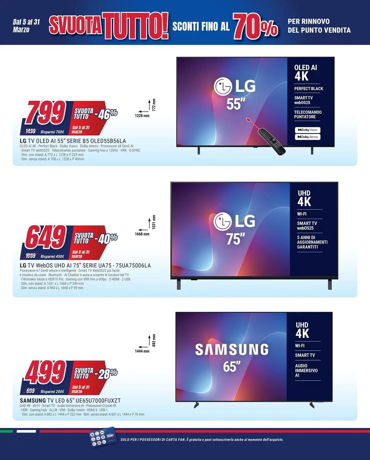 ﻿Trony volantino dal ﻿05/03/2026﻿ > ﻿Anteprima | Pagina: 2 | Prodotti: TV, Audio, USB, Samsung