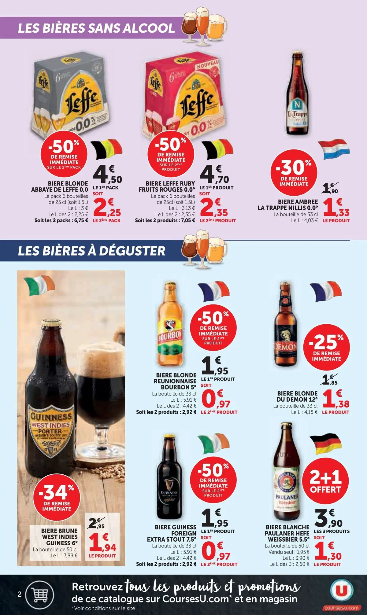 Hyper U - Jour de Marché à partir du 09/03/2026 - promo en ligne | Page: 2 | Produits: Alcool, Bière blonde, Bière, Bourbon