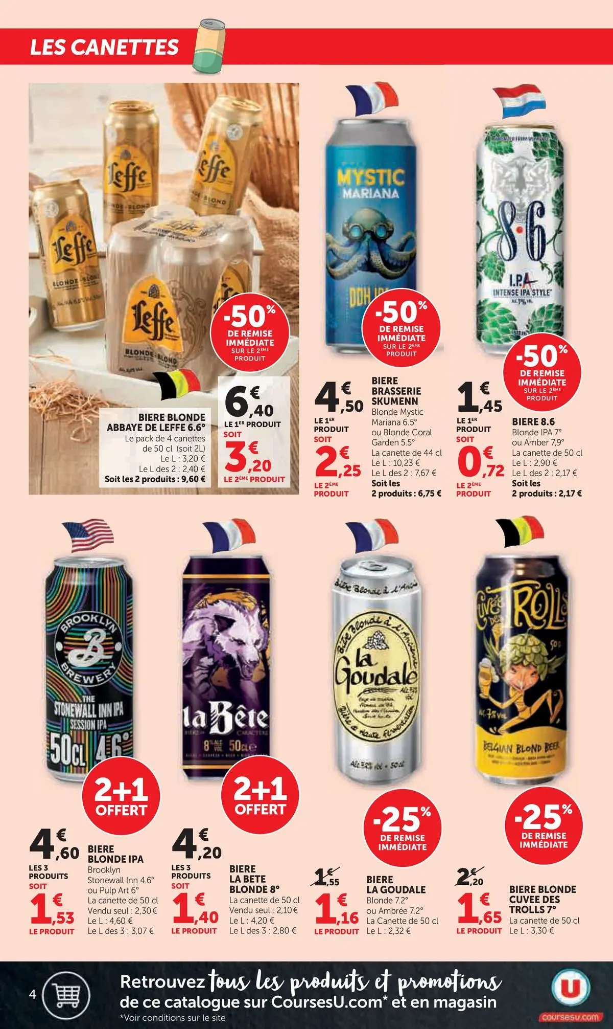 Hyper U - Jour de Marché à partir du 09/03/2026 - promo en ligne | Page: 4 | Produits: Goudale, Bière blonde, Bière