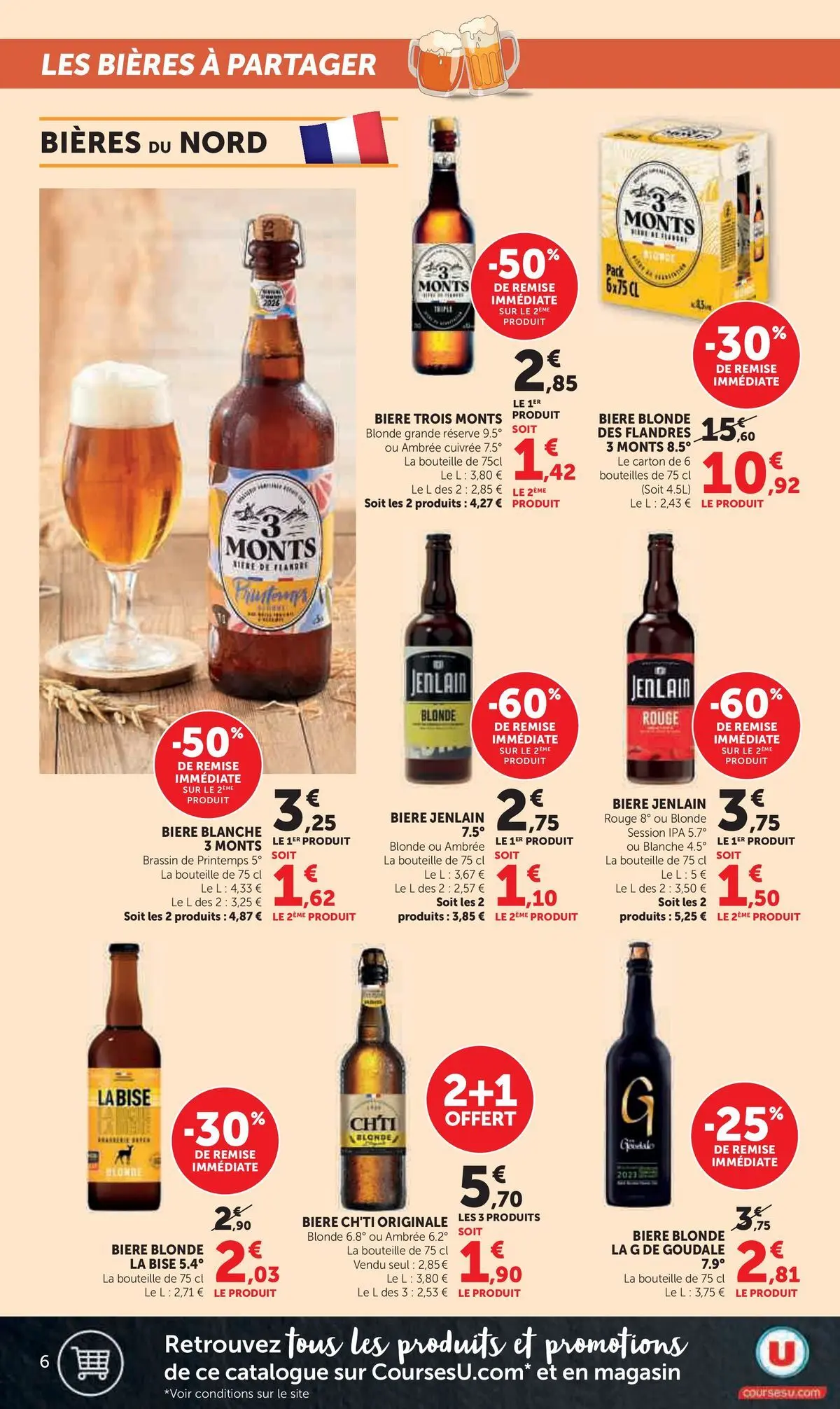 Hyper U - Jour de Marché à partir du 09/03/2026 - promo en ligne | Page: 6 | Produits: Goudale, Bière blonde, Bière