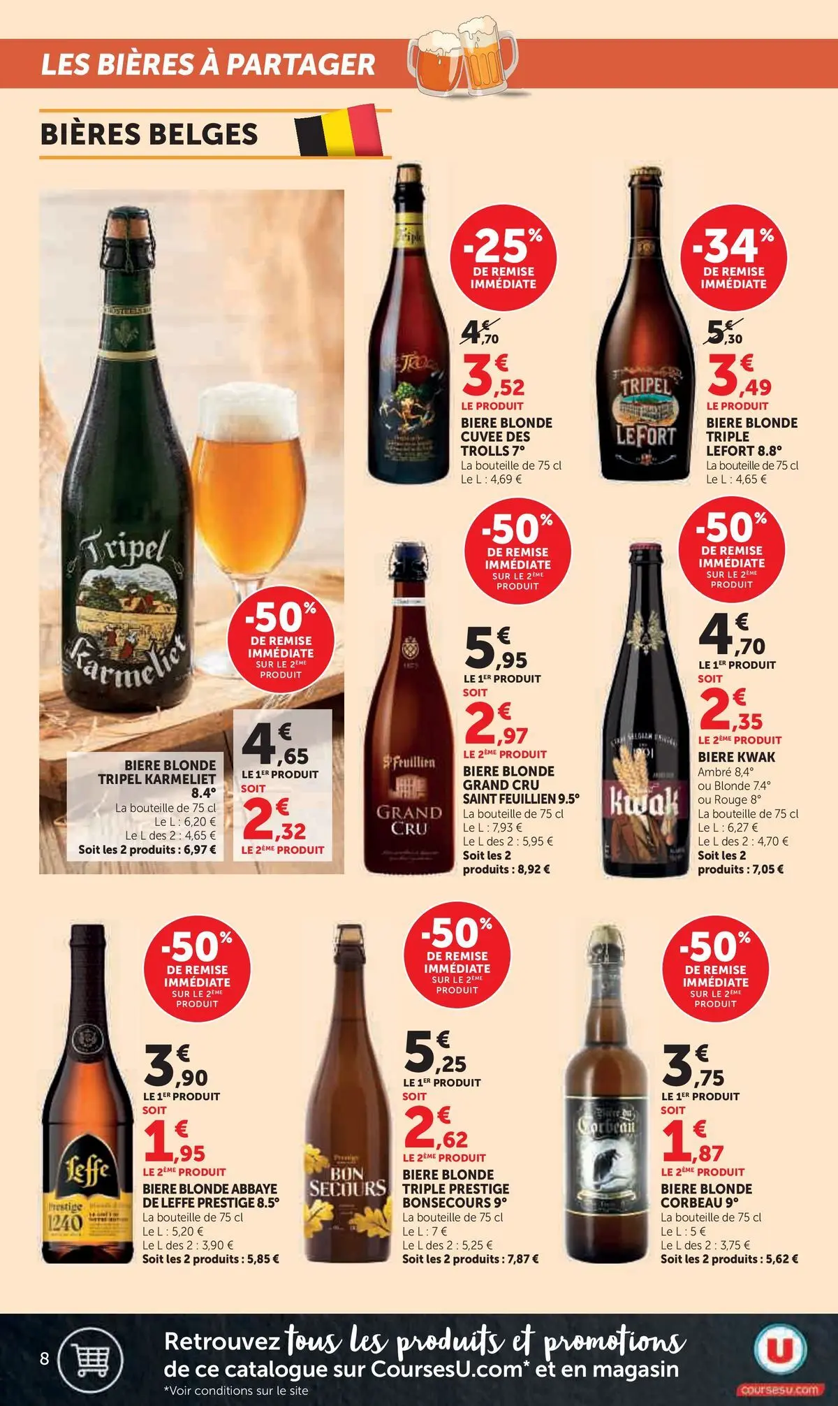 Hyper U - Jour de Marché à partir du 09/03/2026 - promo en ligne | Page: 8 | Produits: Bière blonde, Bière