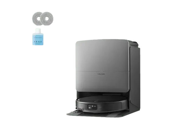 Roborock SAROS 20X Saugroboter mit Wischfunktion (Schwarz, Laufzeit: 200 min., mit Absaugstation, FlexiArm Technologie)