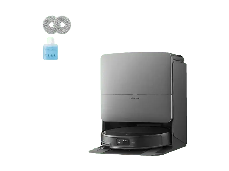 Roborock SAROS 20X Saugroboter mit Wischfunktion (Schwarz, Laufzeit: 200 min., 63 dB(A))